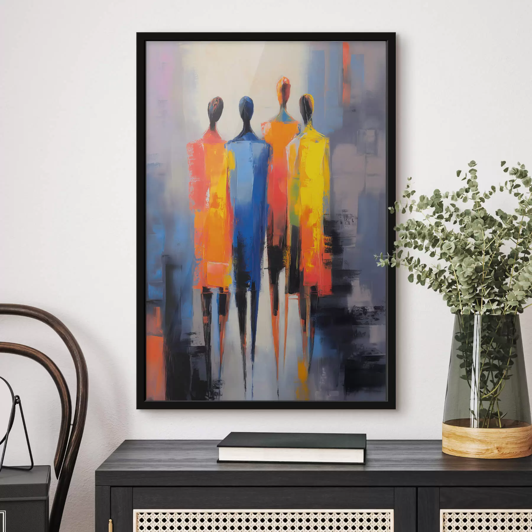  Schilderijen Abstracte menselijke figuren f44367