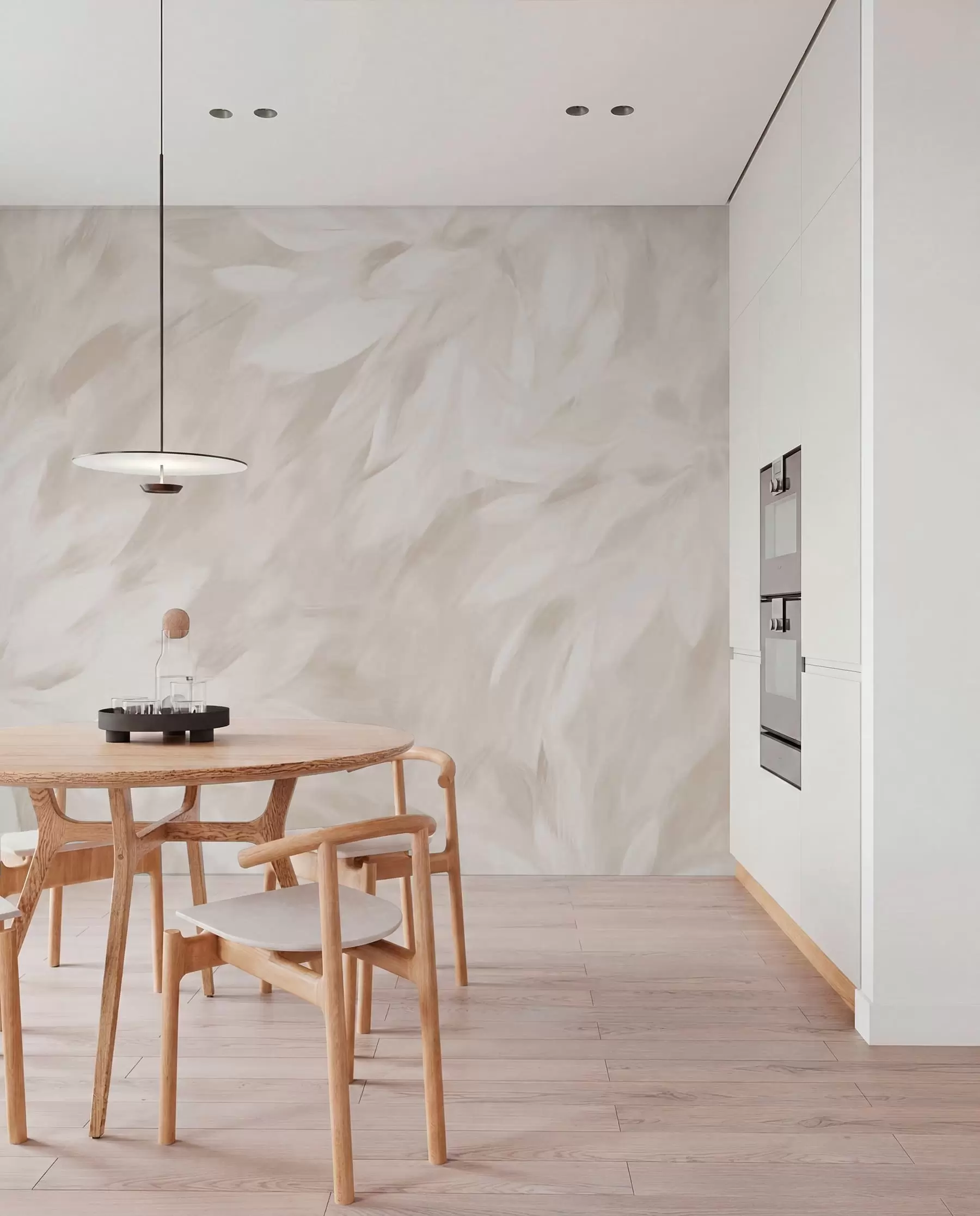Fotobehang Bloemen in de stijl van zachte streken w03986v2