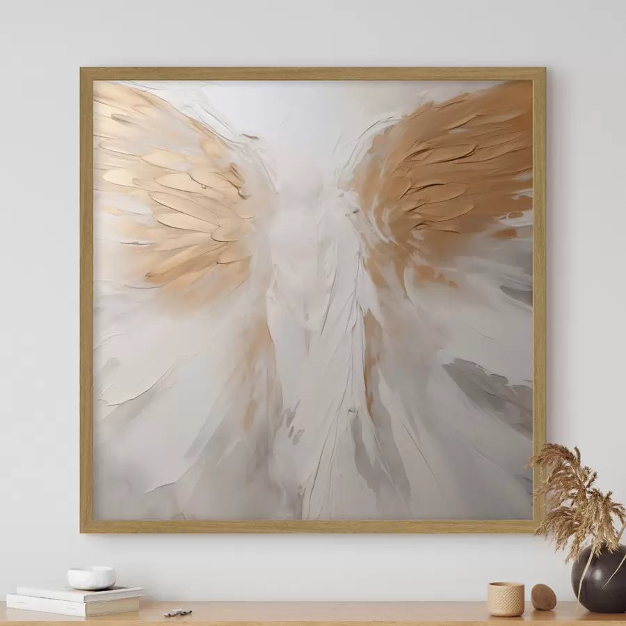 Fotobehang Engelenvleugels abstract f44425