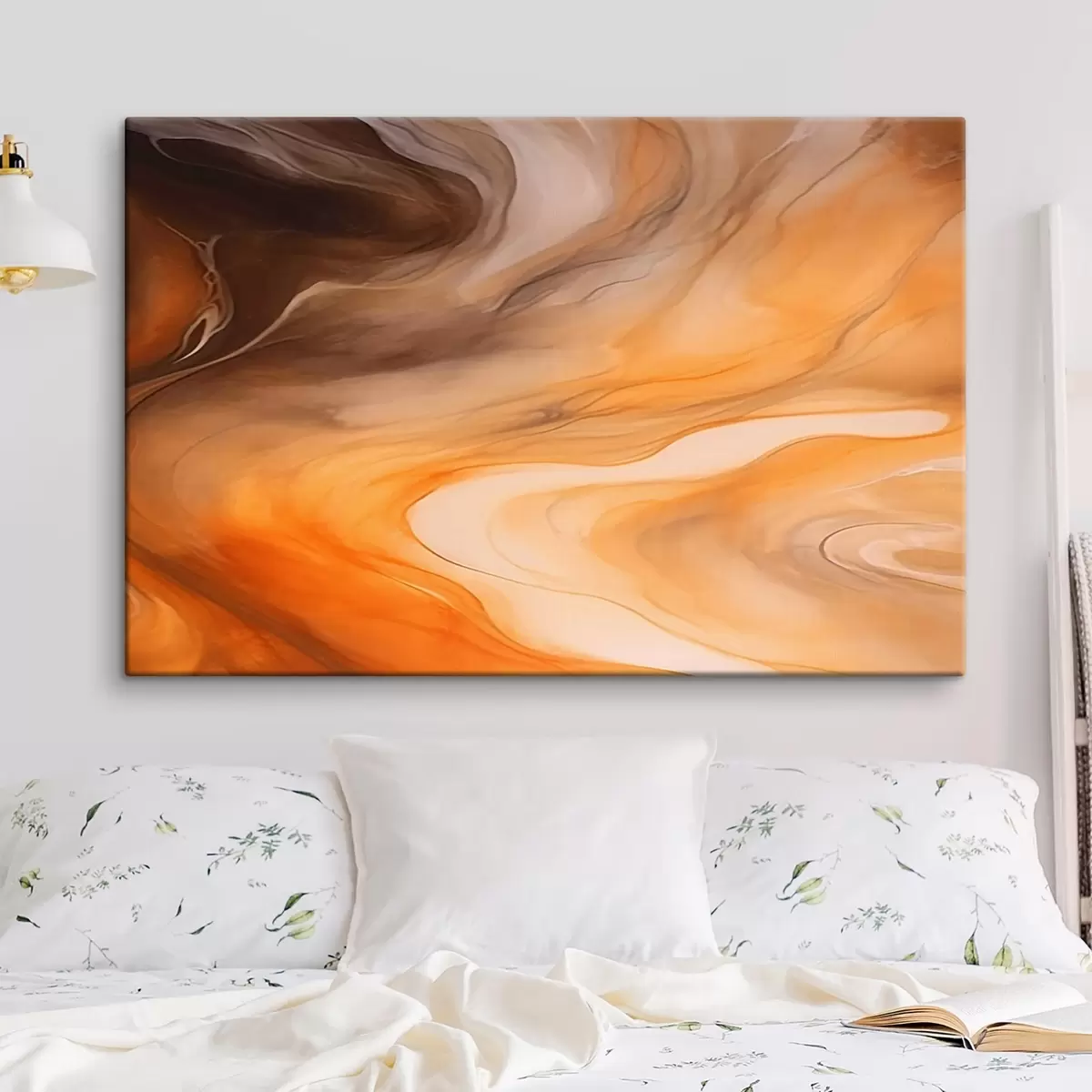  Schilderijen Warme abstracte golven s44496