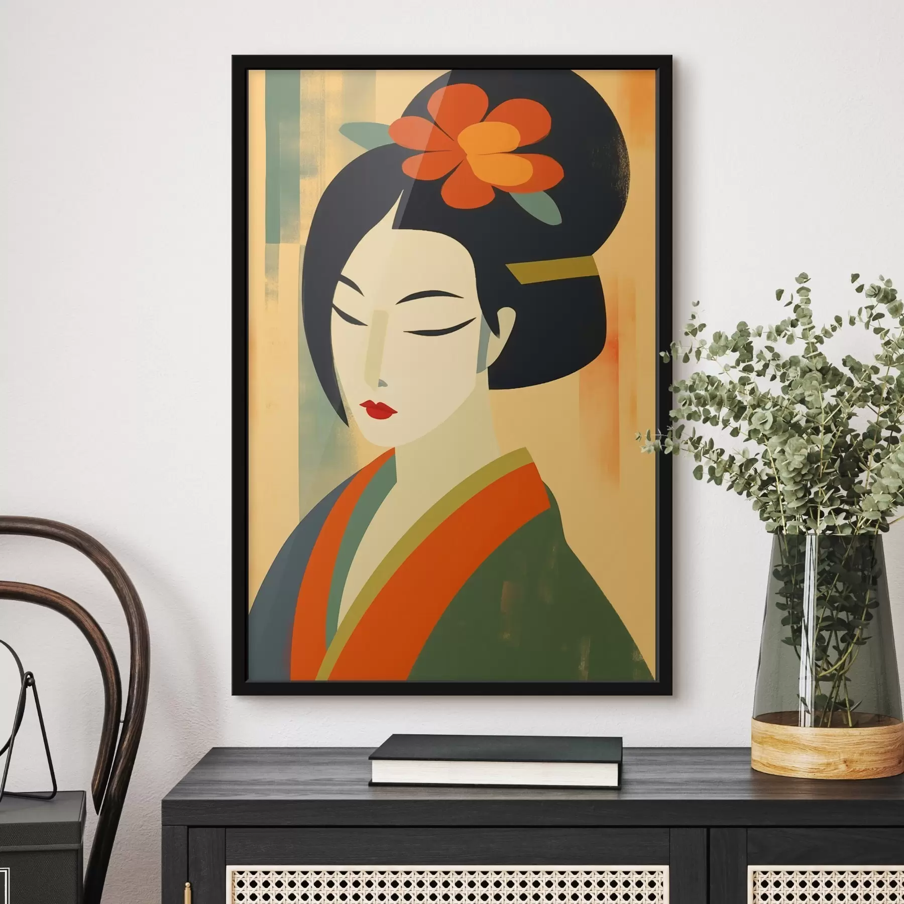  Schilderijen Geisha in profiel f44498