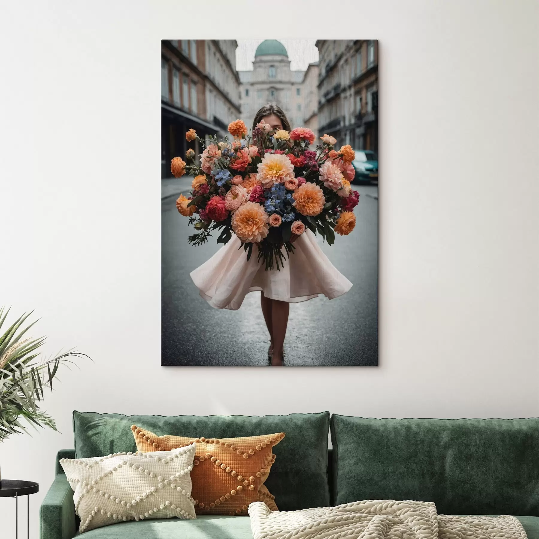  Schilderijen Meisje met bloemen s44474