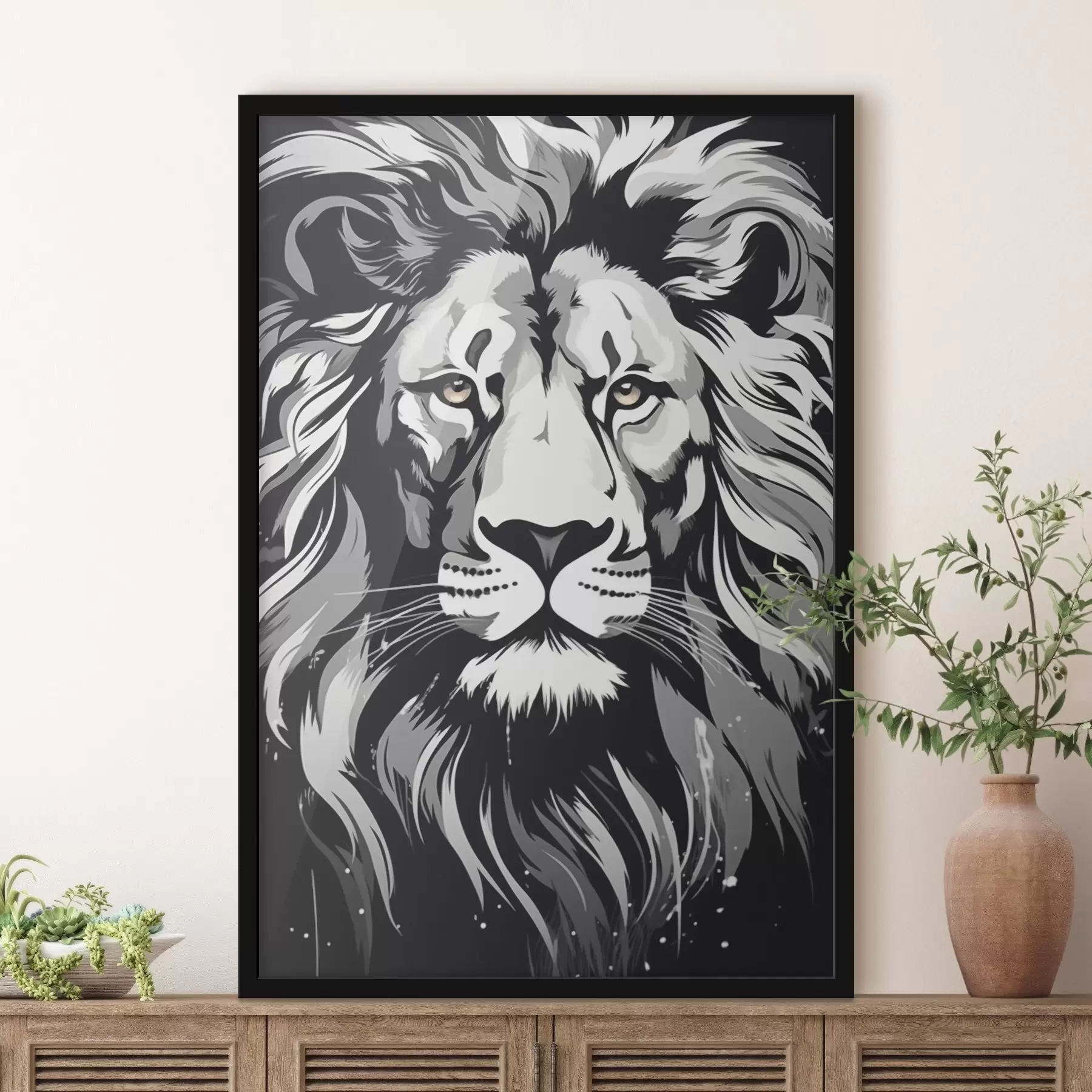 Fotobehang Leeuw f44574