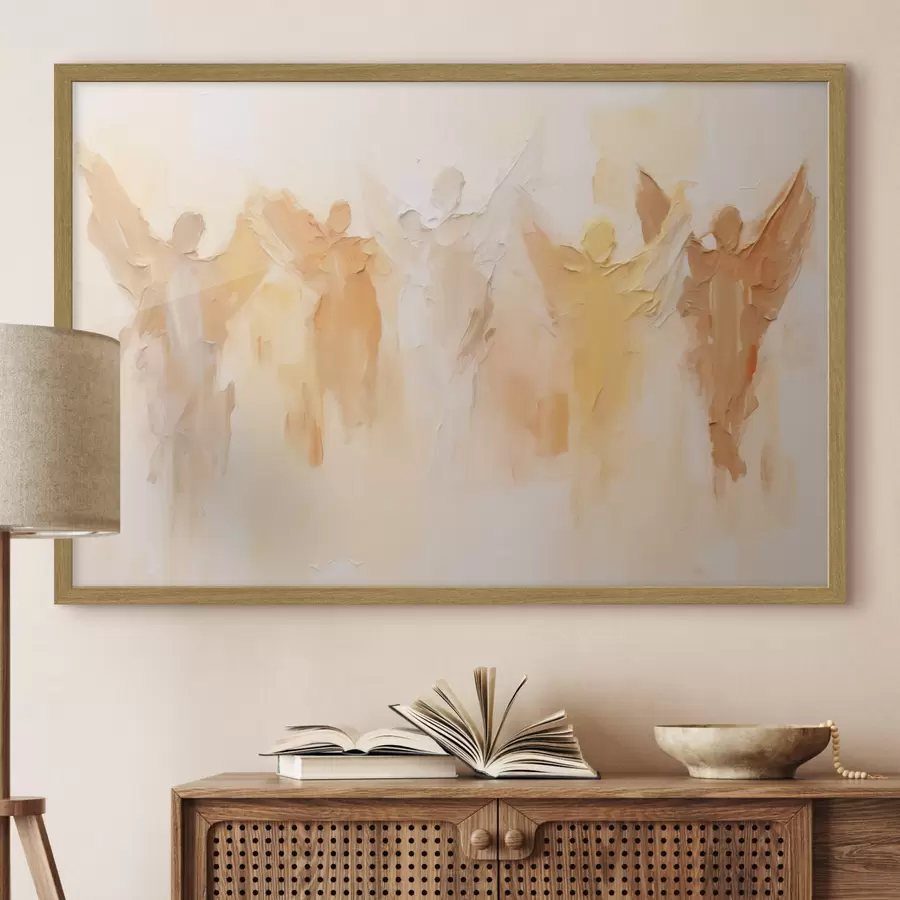 Fotobehang Engelen abstract f44595