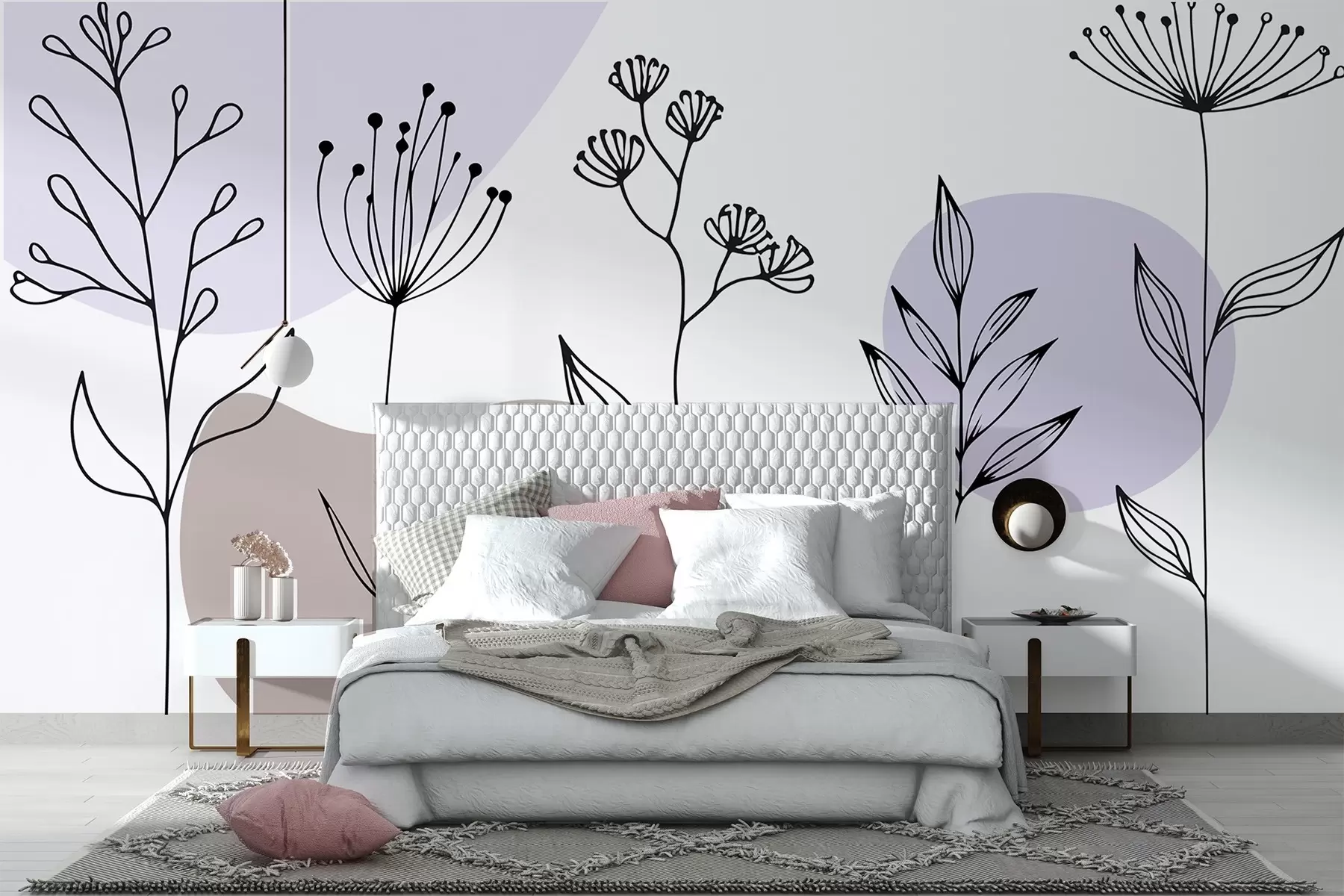 Fotobehang Boho bloemmotief w04080