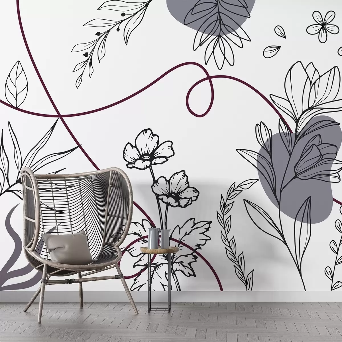 Fotobehang Boho bloemmotief w04082v1