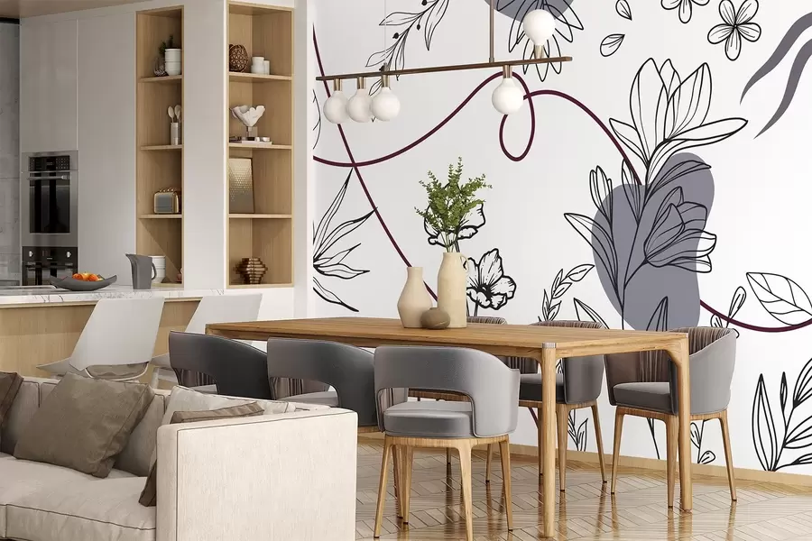 Fotobehang Boho bloemmotief w04082v1