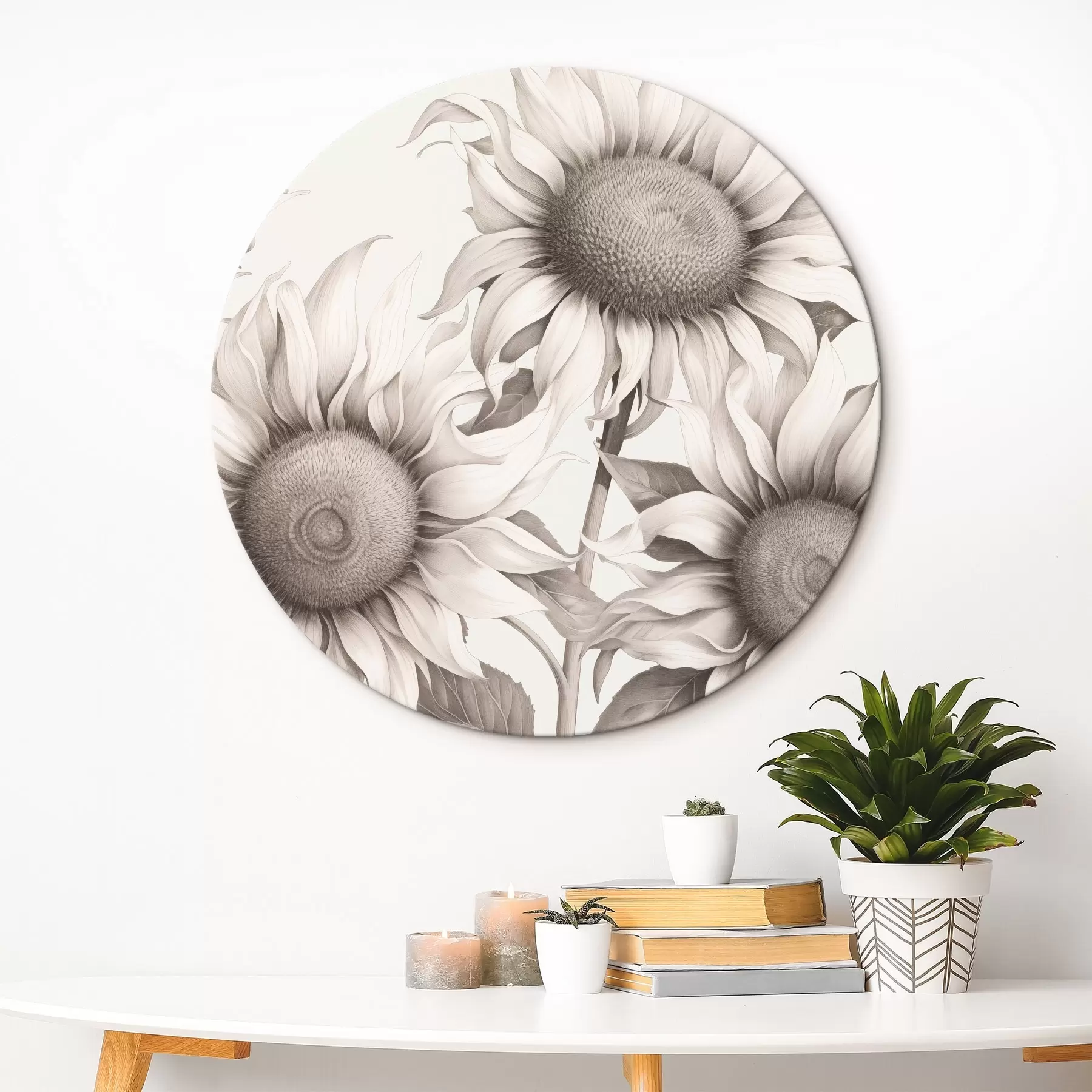  Schilderijen Zonnebloemen, grafische stijl r44626