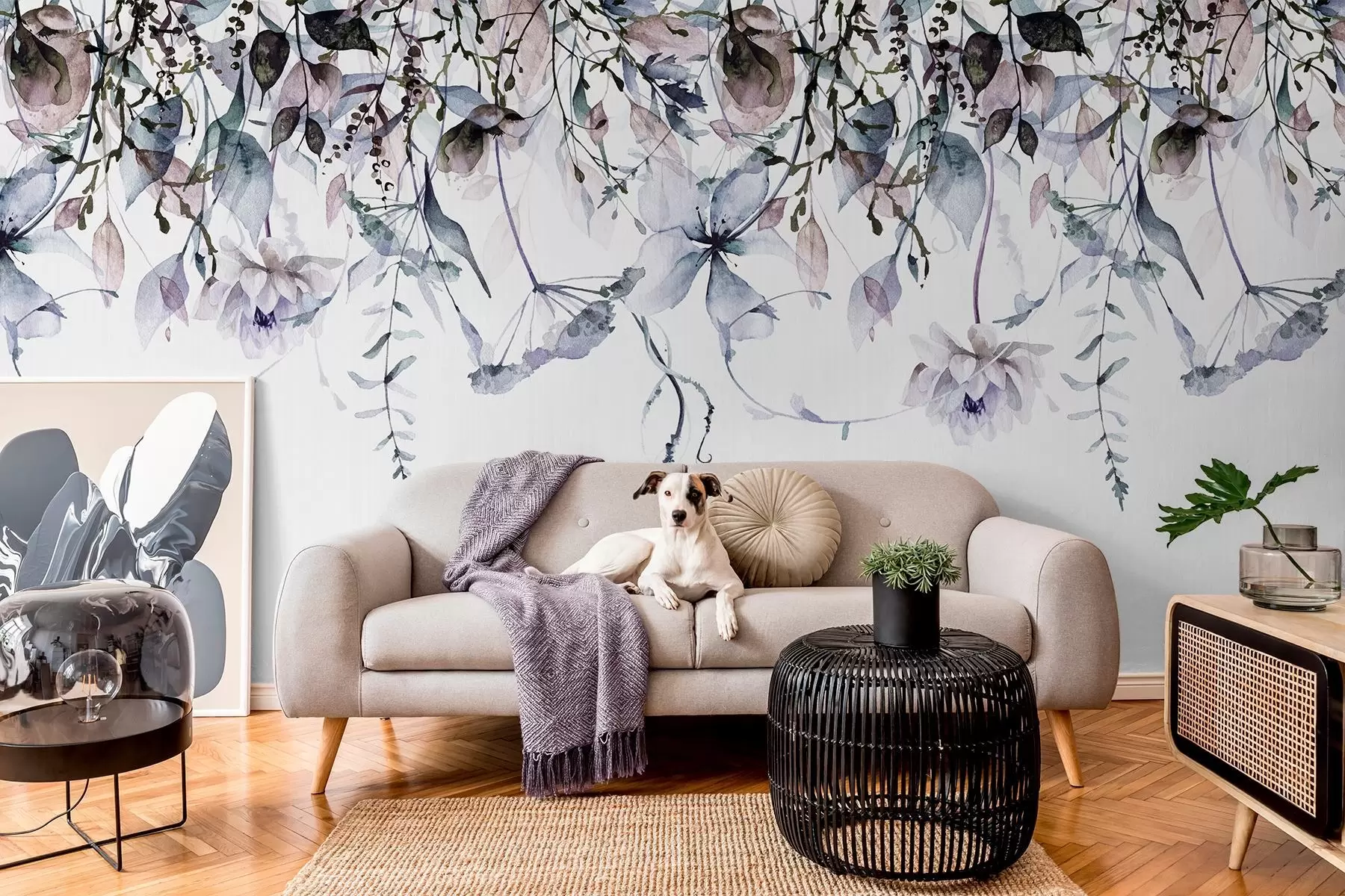 Fotobehang Verspreide bloemen w09170v1