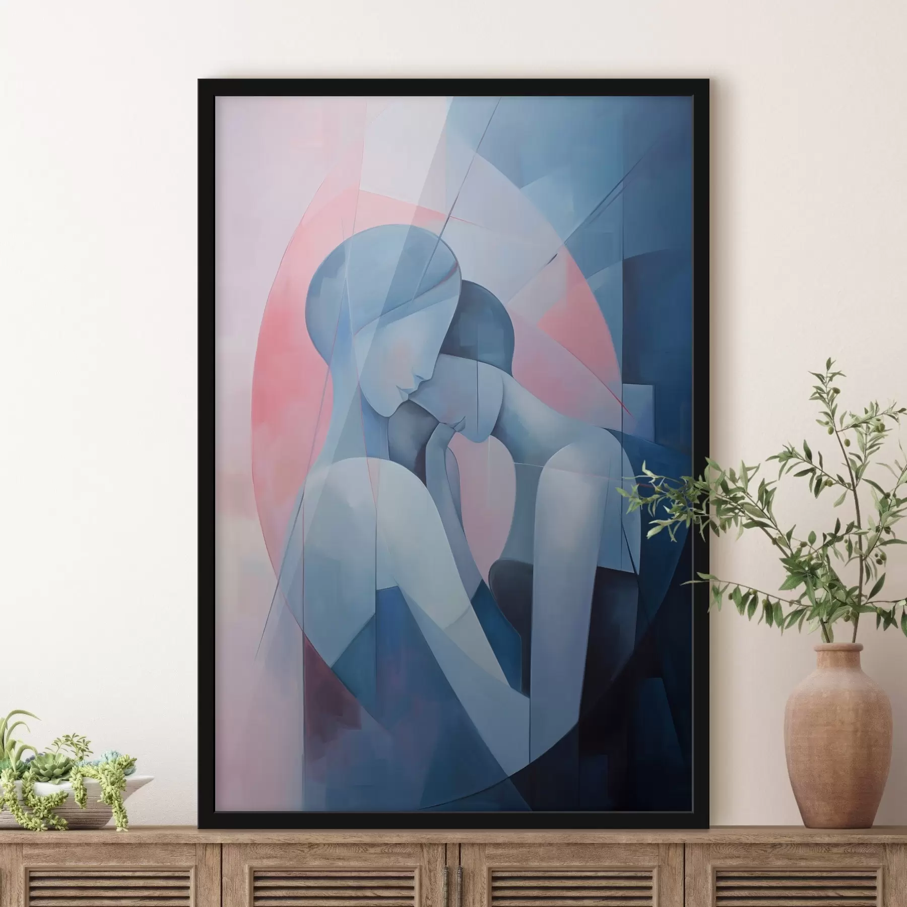 Fotobehang Omarming van twee mensen f44667