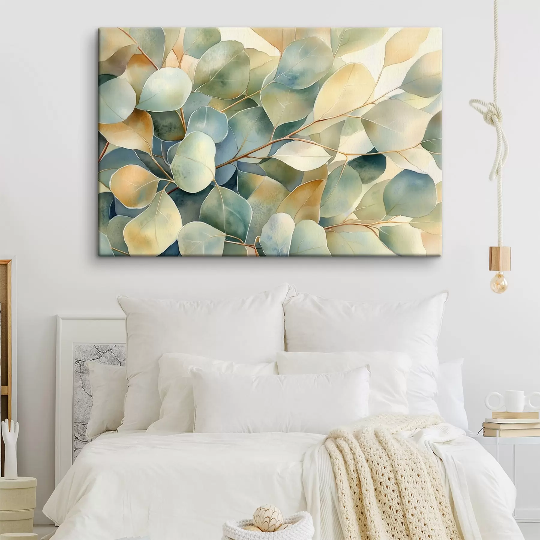  Schilderijen Eucalyptusbladeren, aquarel, natuur s44502