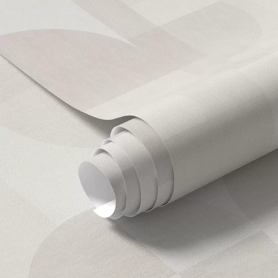 Fotobehang Minimalistische geometrie in licht crèmekleurig palet a00189