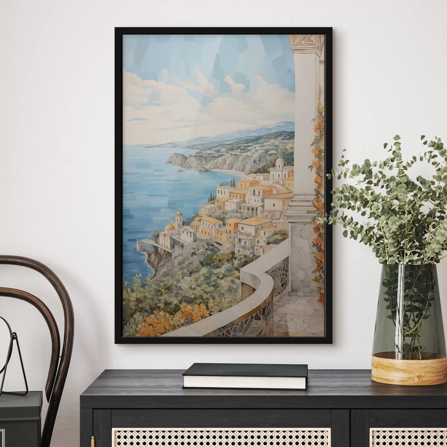 Fotobehang Stad aan zee f44694