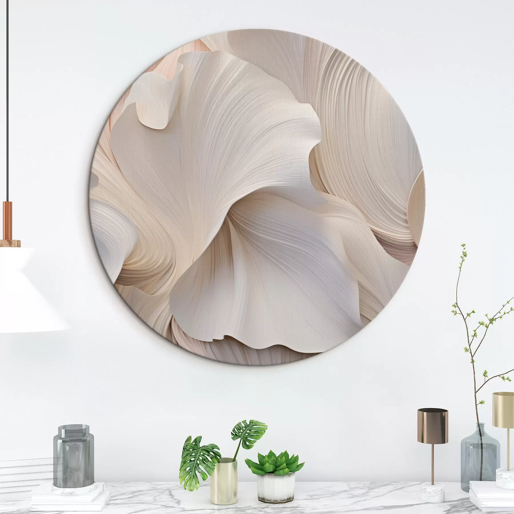  Schilderijen Getextureerd oppervlak in lichte tinten r44745