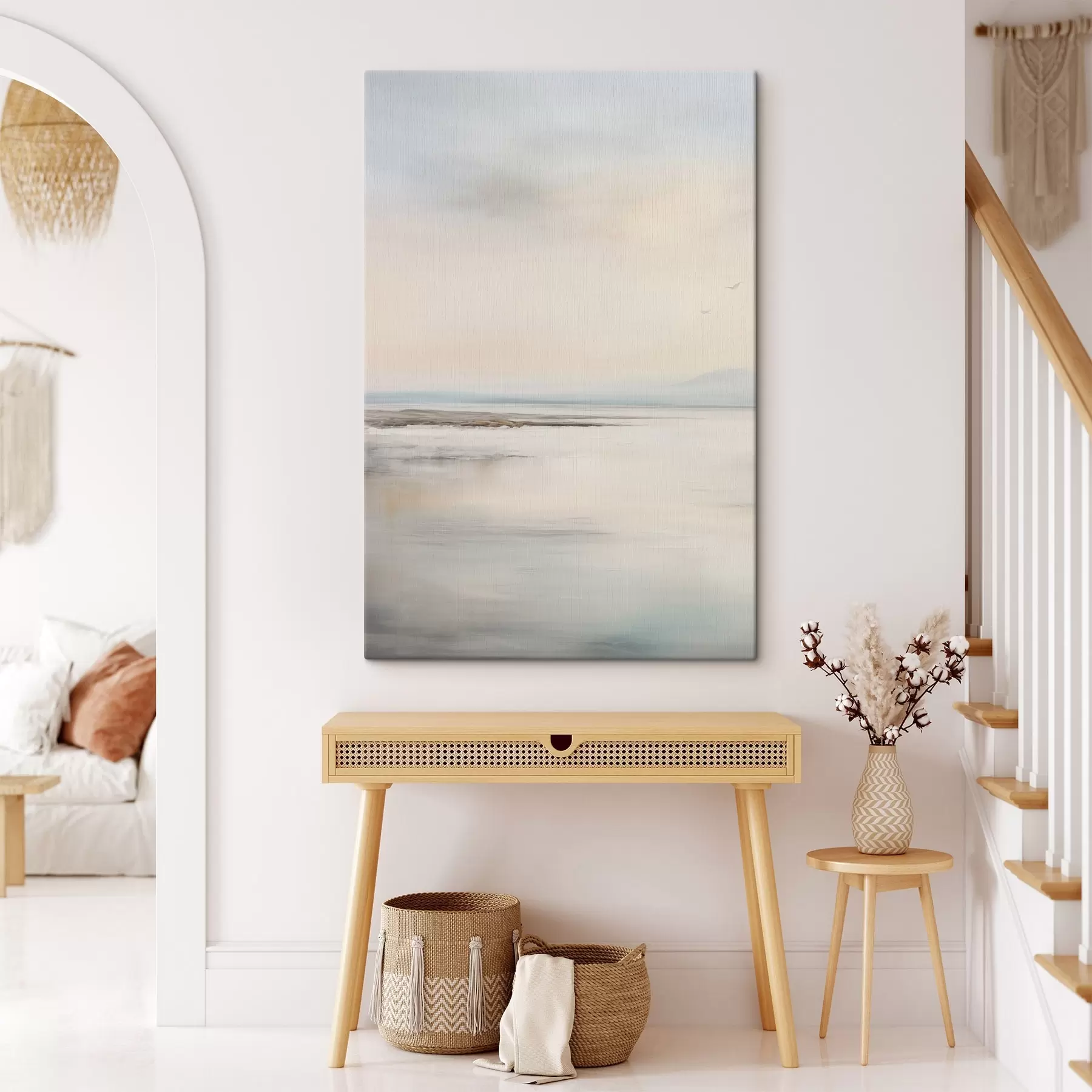  Schilderijen Pastelkleurige zee met horizon s44746