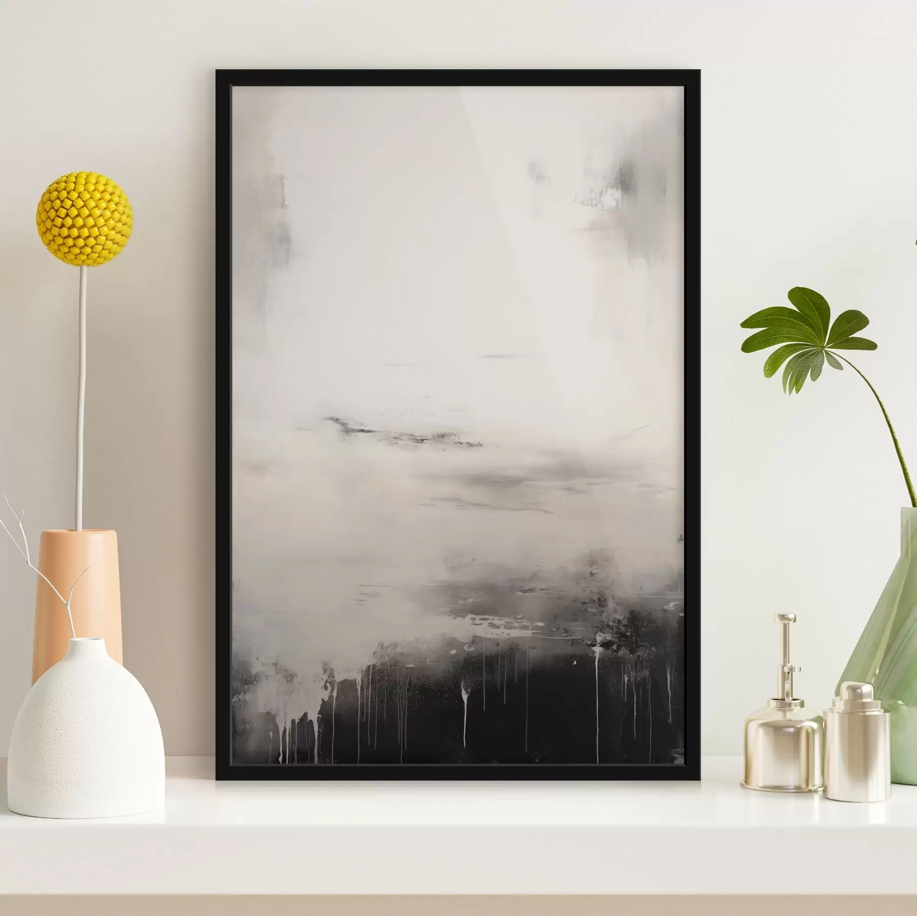 Fotobehang Helder oppervlak met schaduwrijke randen f44742