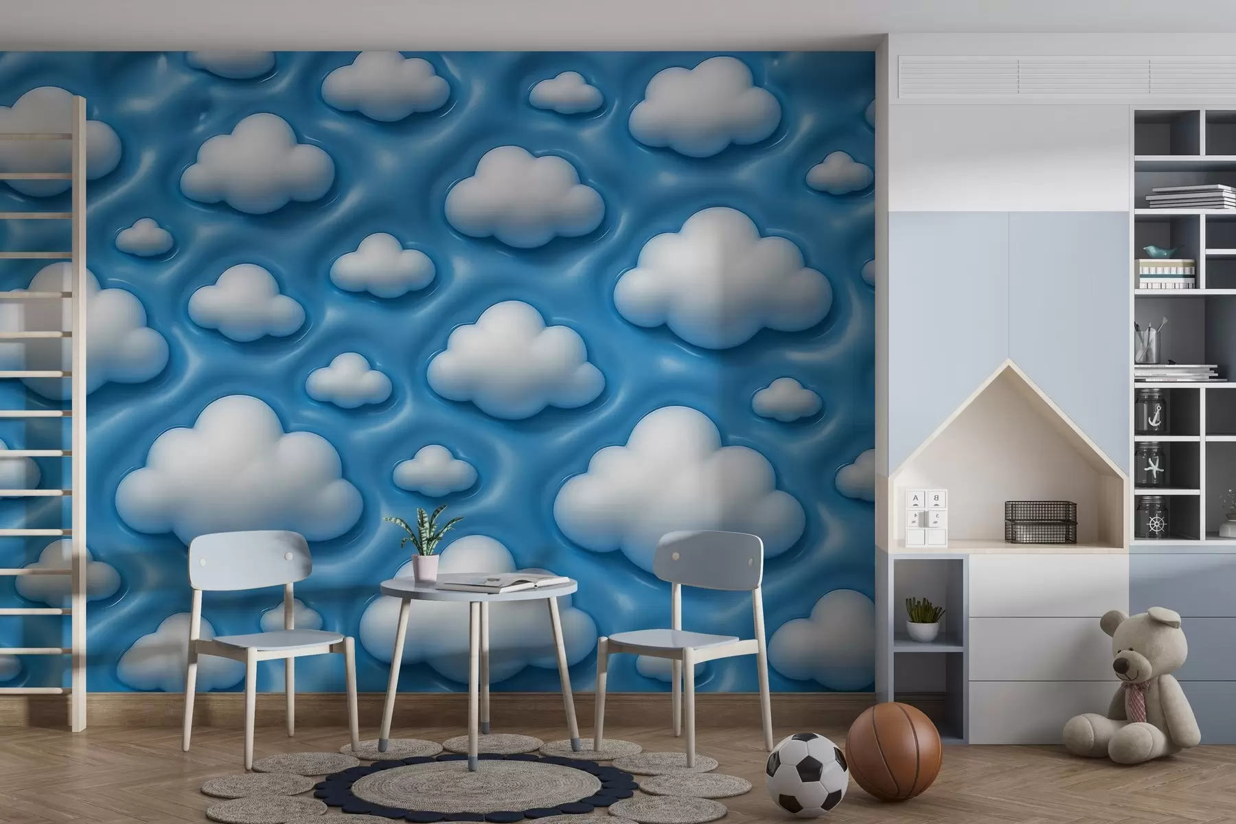 Fotobehang Volumineuze wolken w04137