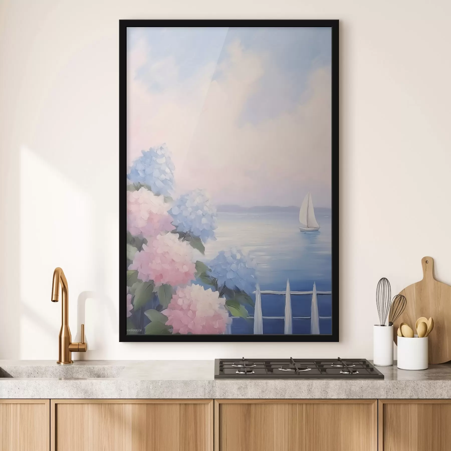 Fotobehang Hortensiastruiken f44805