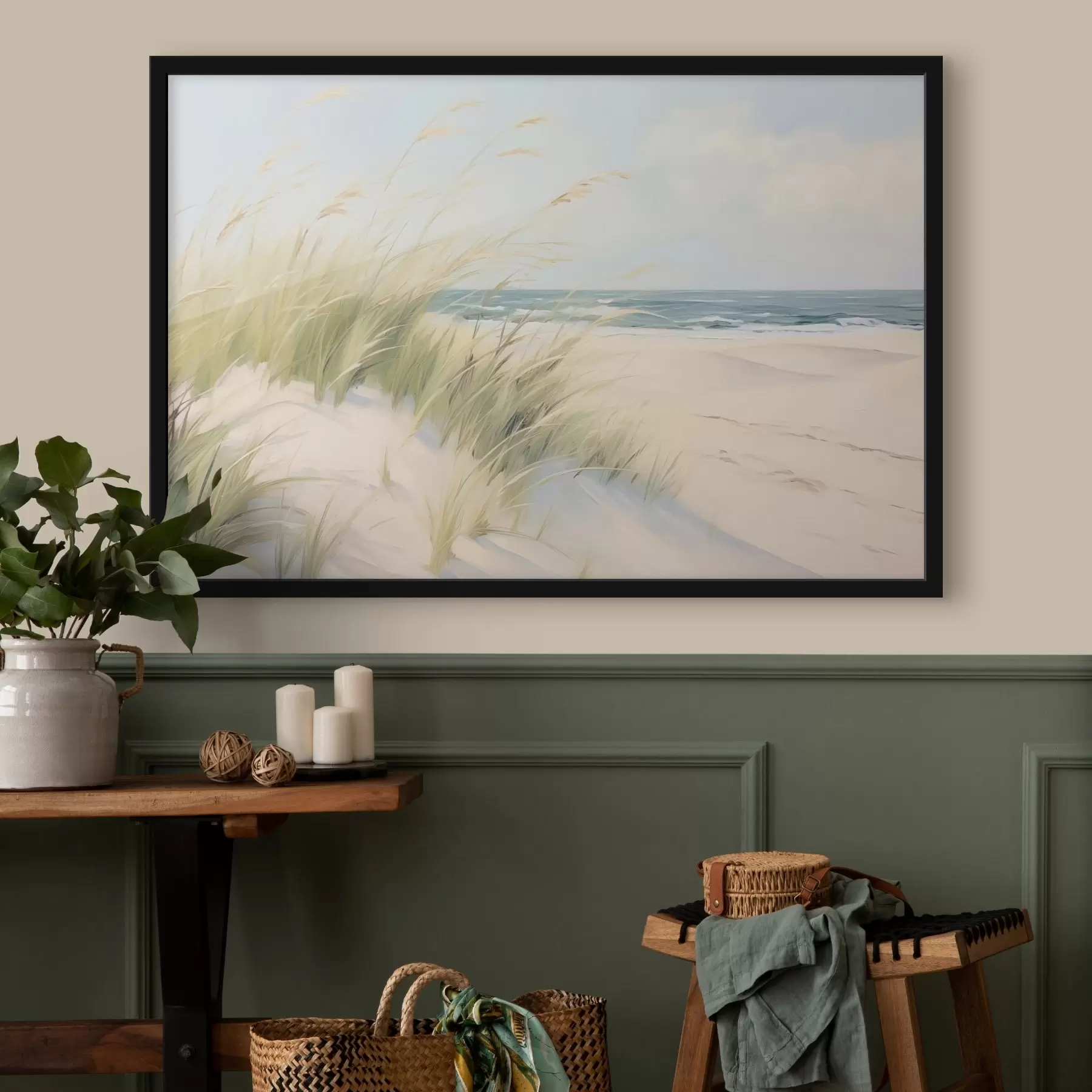  Schilderijen Kust met zand en gras f44806