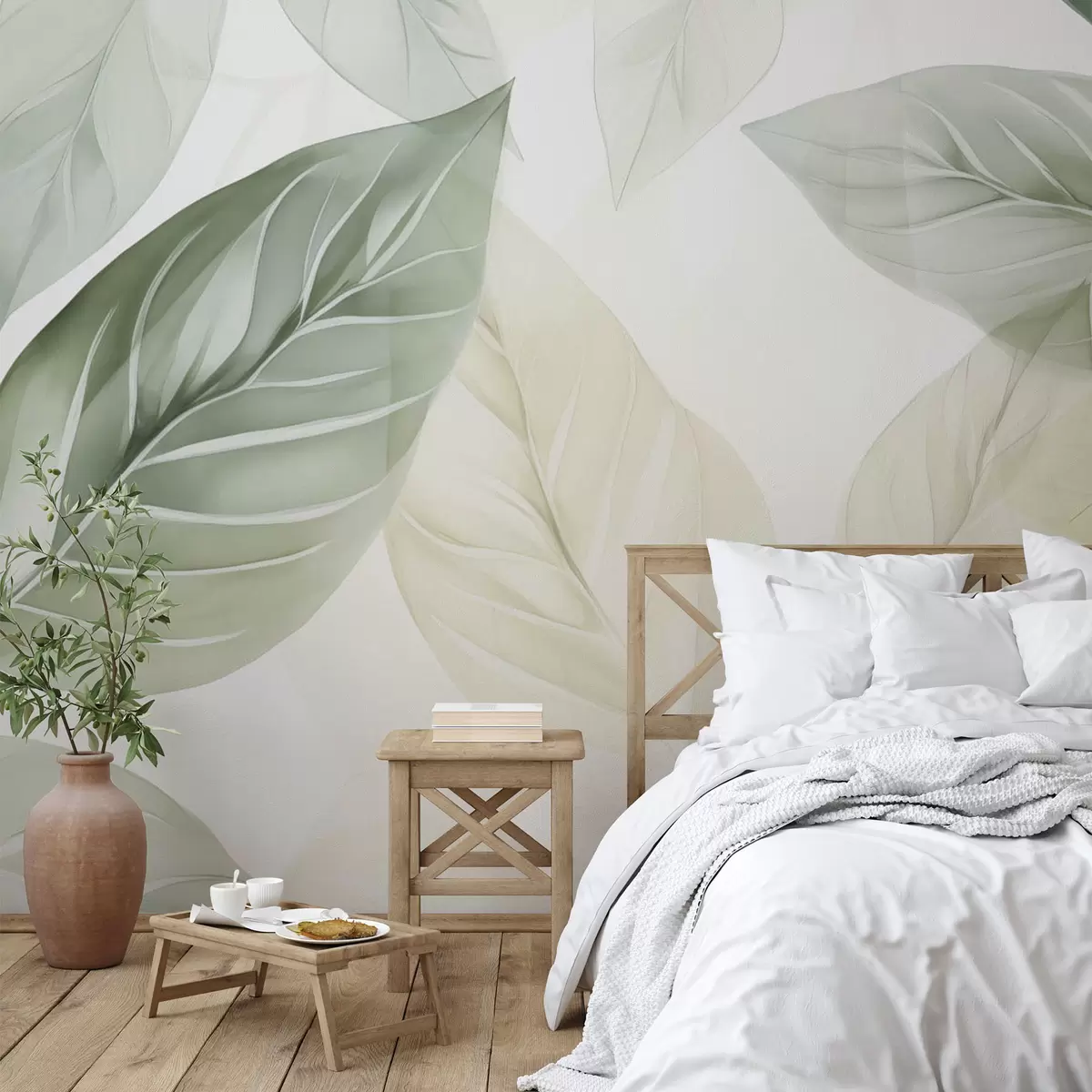 Fotobehang Nagebouwd loofbos w04125