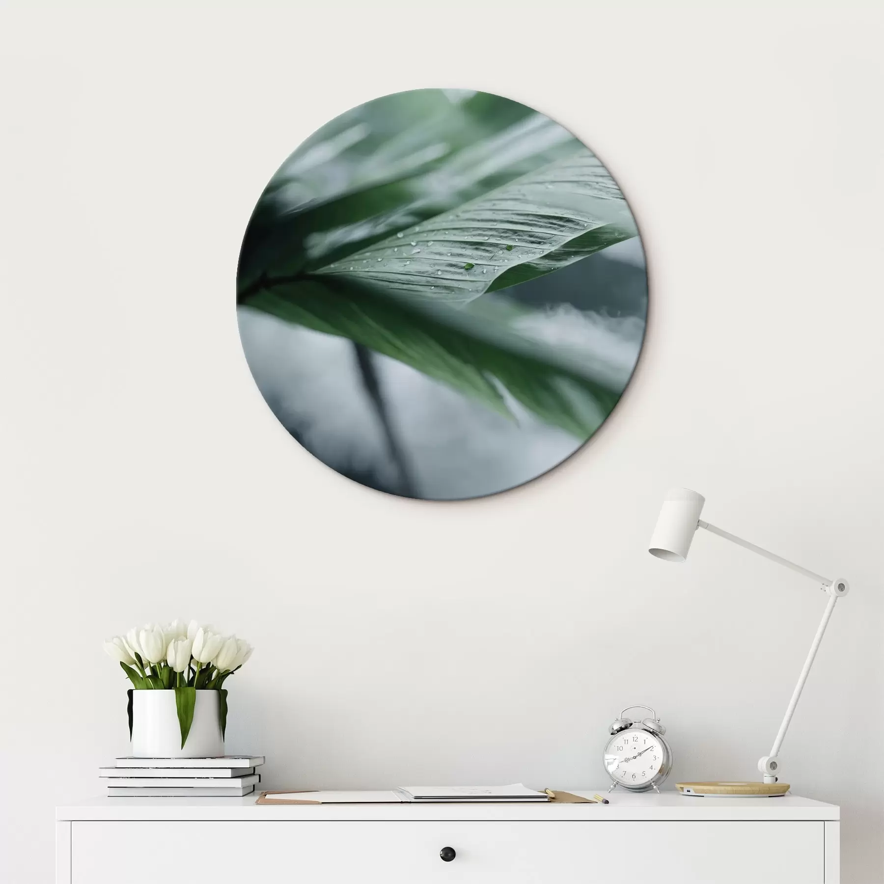  Schilderijen Minimalistische compositie van terracotta ringen en geometrie r44902