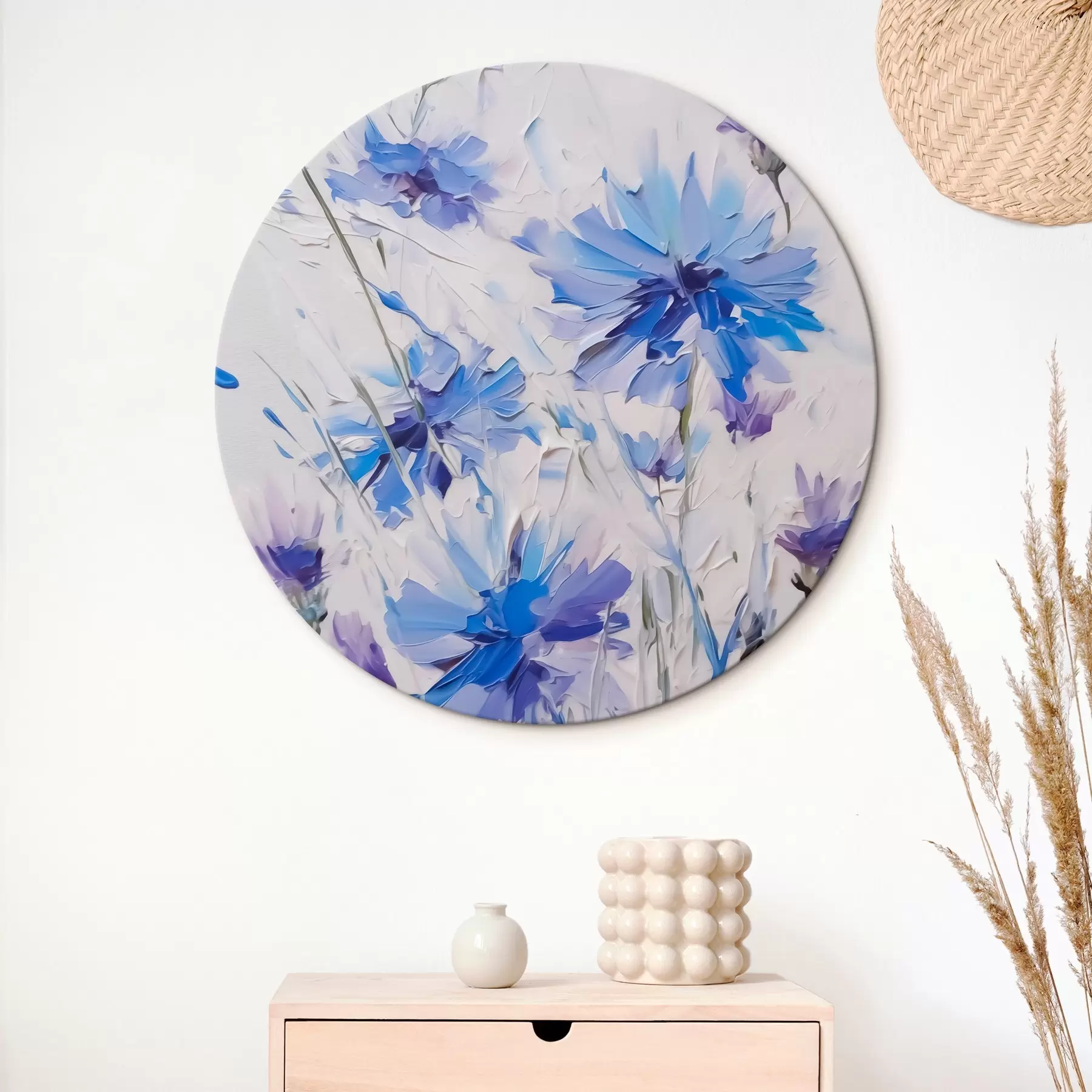  Schilderijen Korenbloemen imitatieschilderij r44831