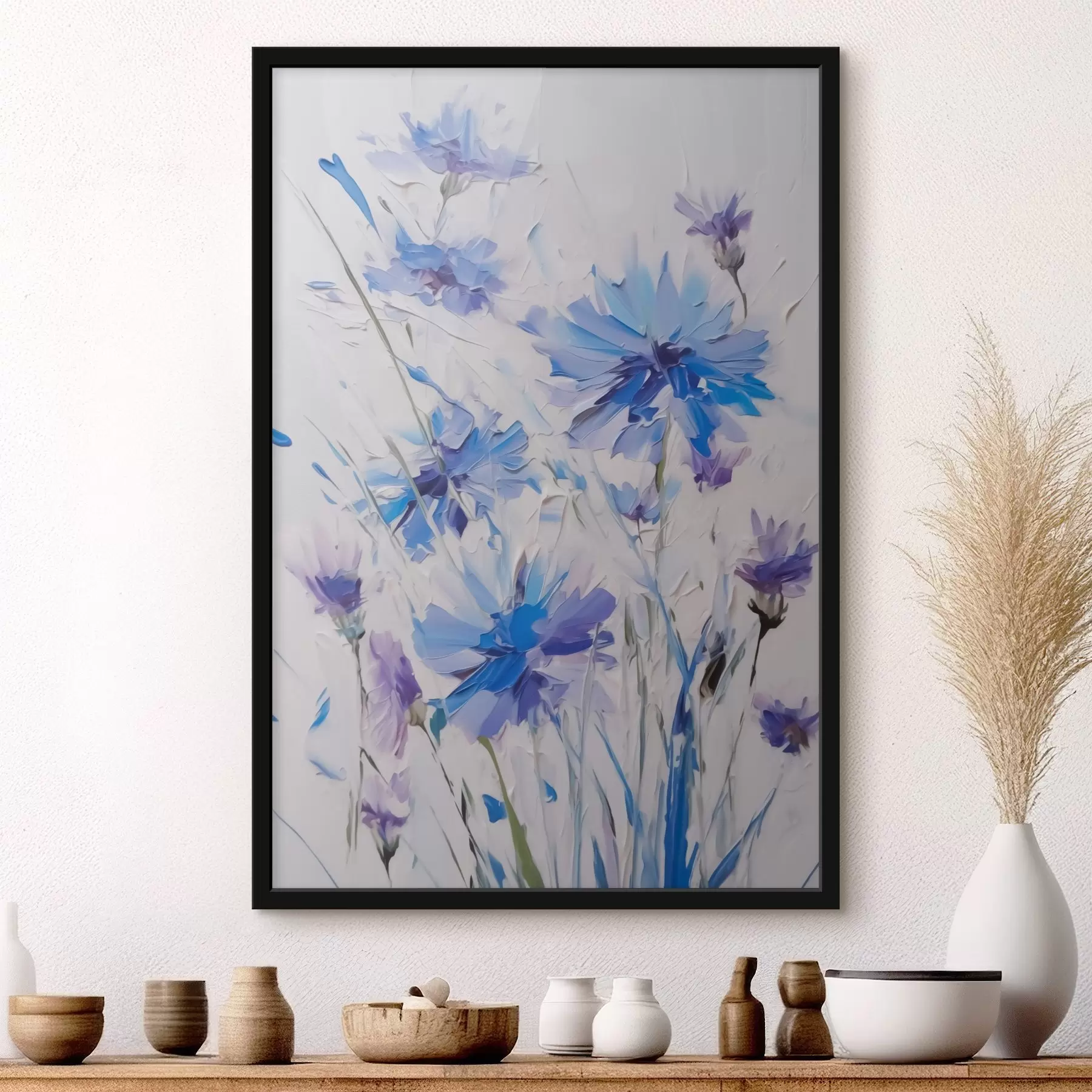  Schilderijen Korenbloemen imitatieschilderij f44831