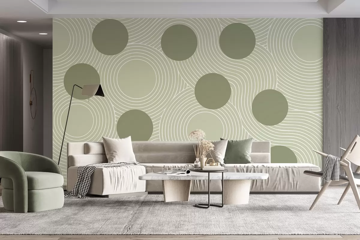 Fotobehang Geometrische harmonie w04185v2