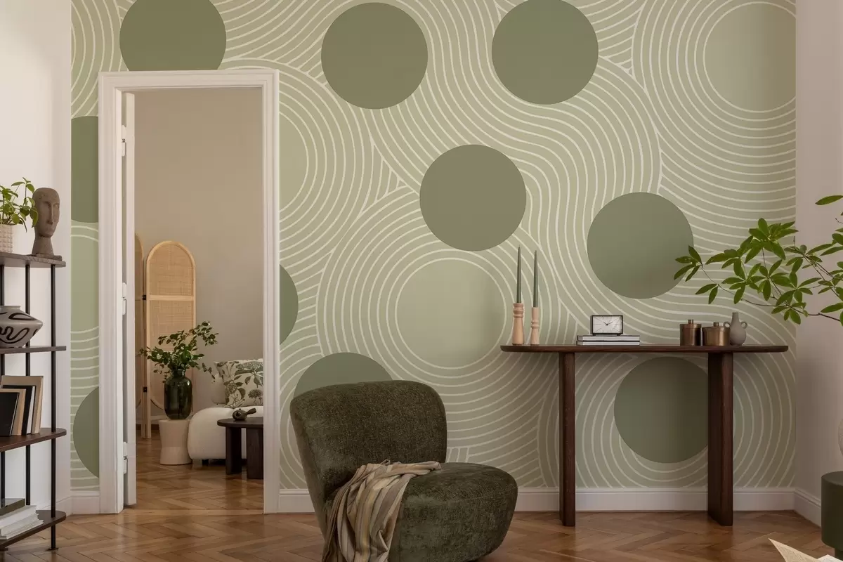 Fotobehang Geometrische harmonie w04185v2