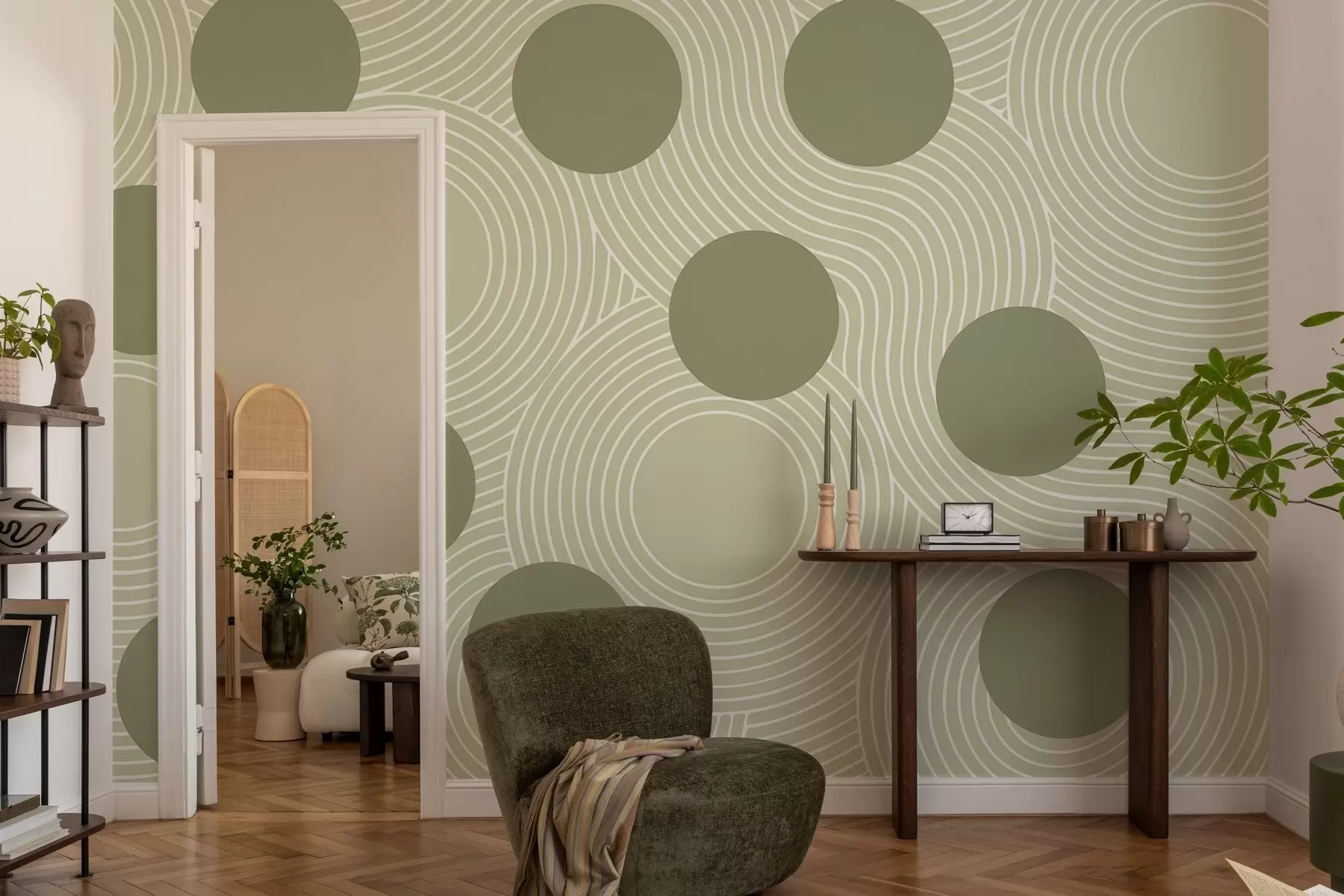 Fotobehang Geometrische harmonie w04185v2