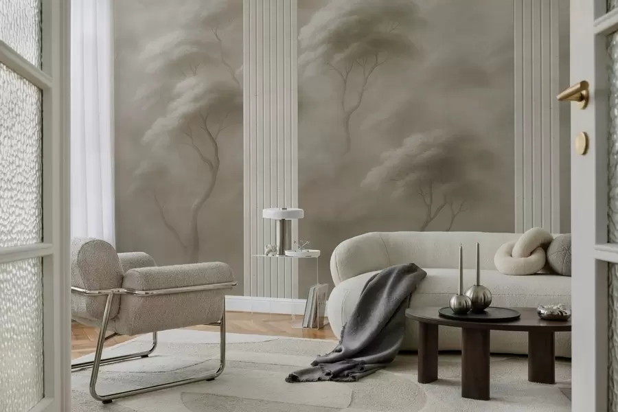 Fotobehang Bos ontmoet Paneel Kunst w04187v1