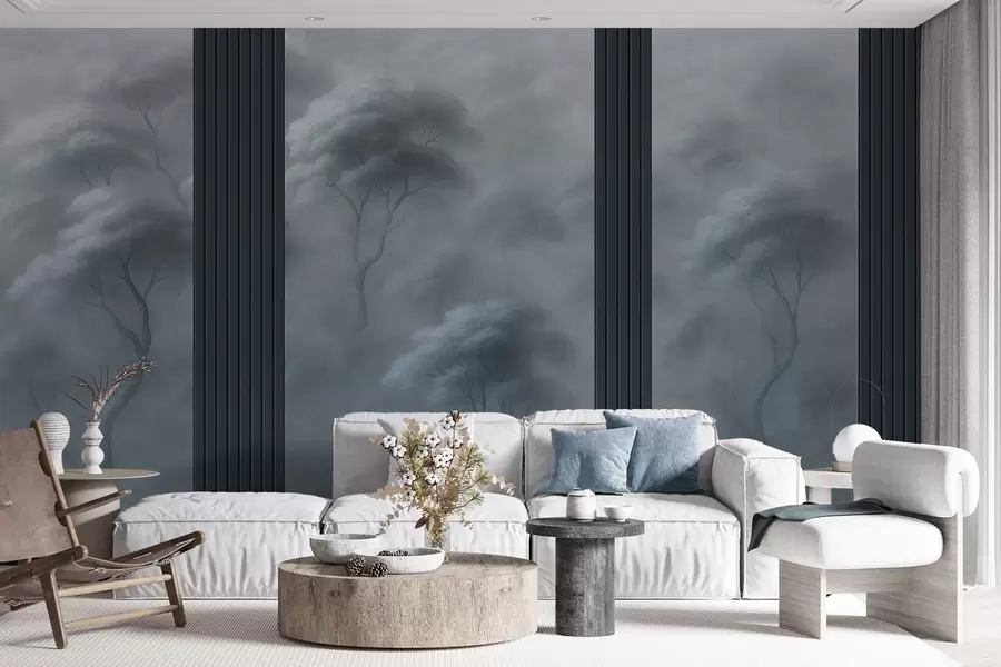 Fotobehang Bos ontmoet Paneel Kunst w04187v2