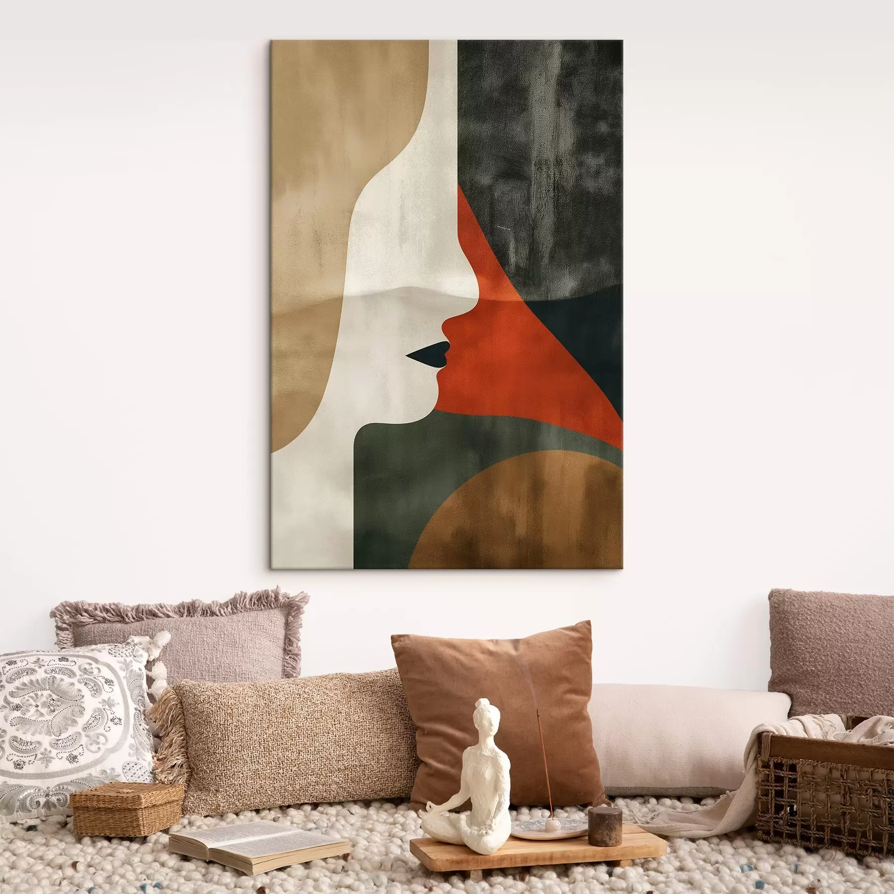  Schilderijen Gezicht en abstractie s44969