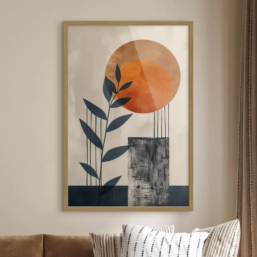 Fotobehang Zon en bladeren f44961