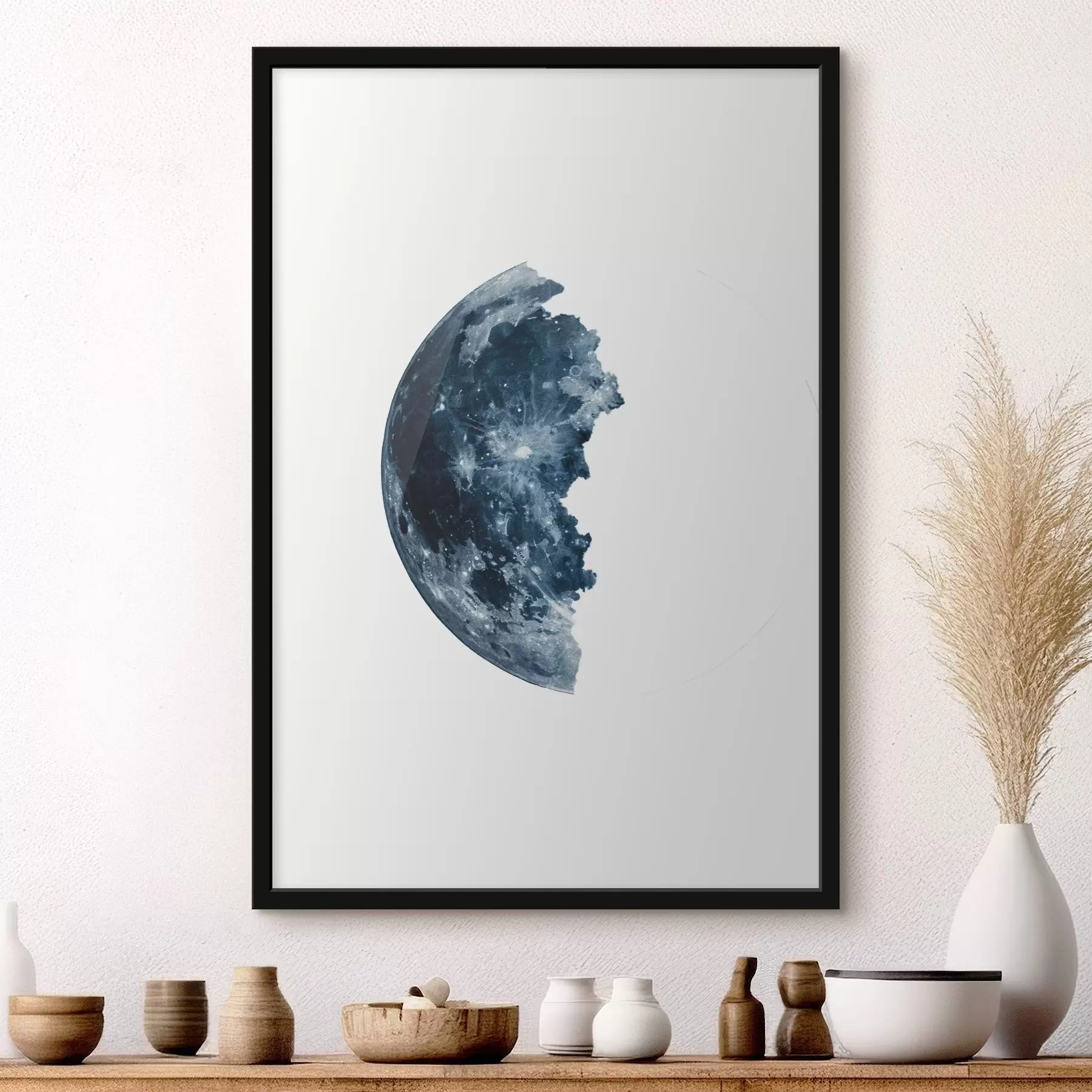 Fotobehang Wassende maan f44965