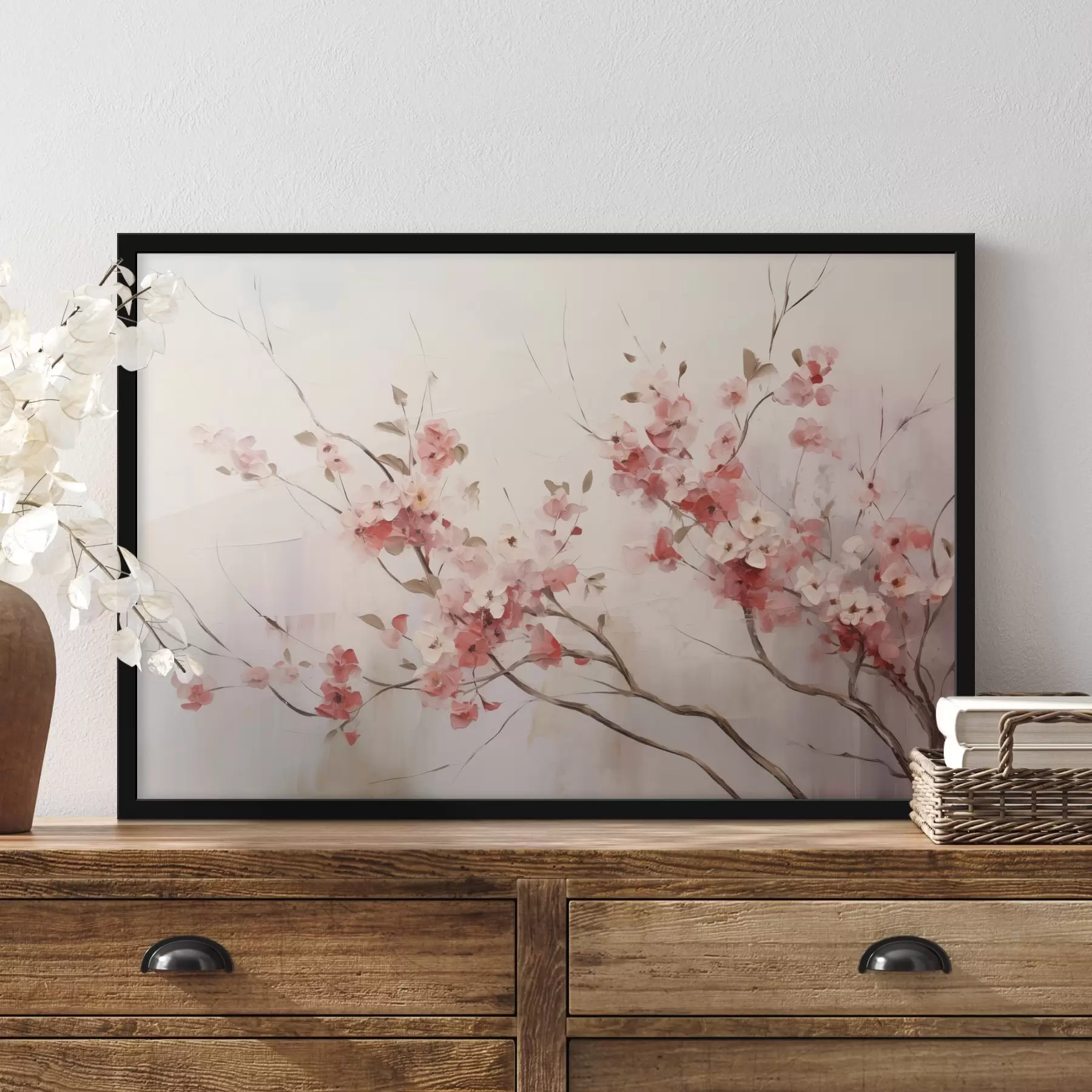 Fotobehang Kersenbloesems in aquarelstijl f44941