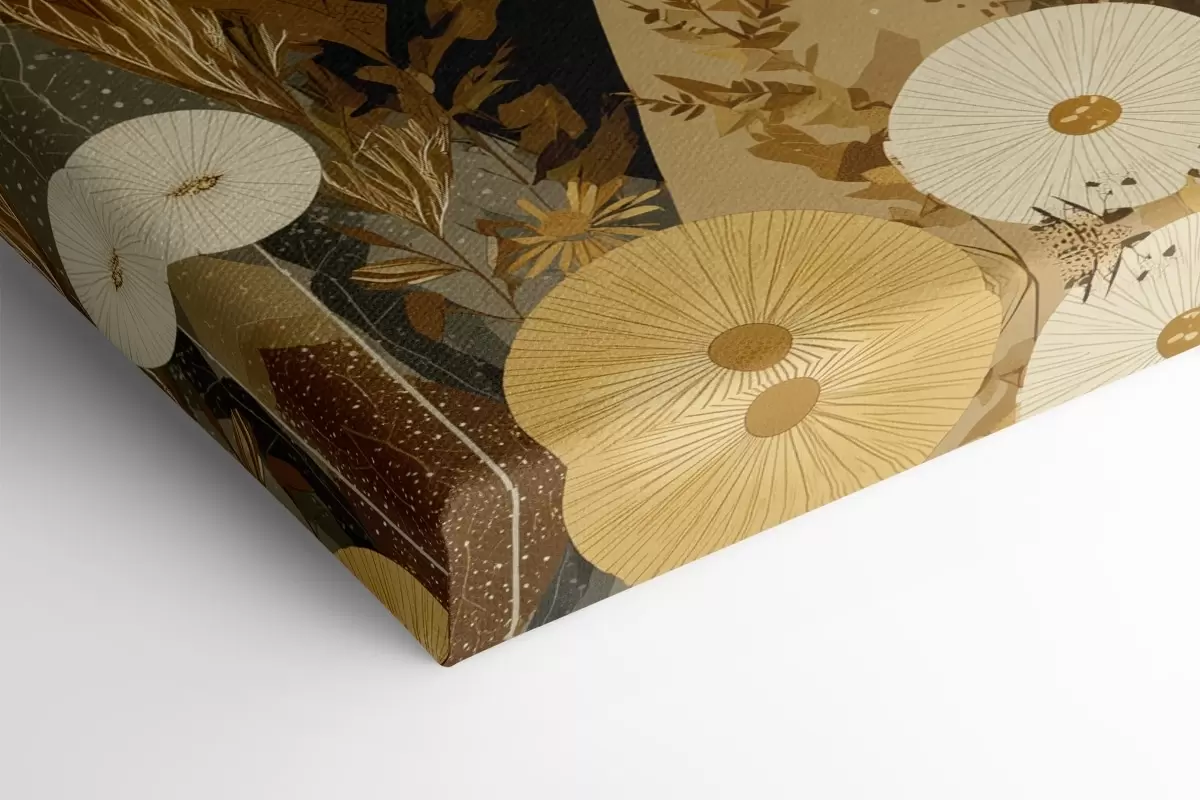  Schilderijen Vrouwen met vliegende adelaars, tribale stijl, beige kleuren m00477