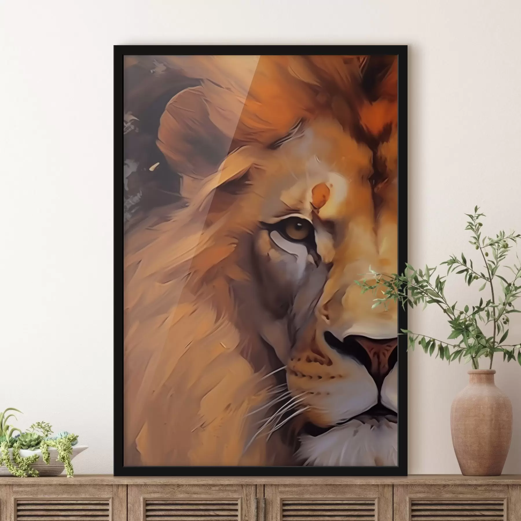 Fotobehang Leeuw f44996