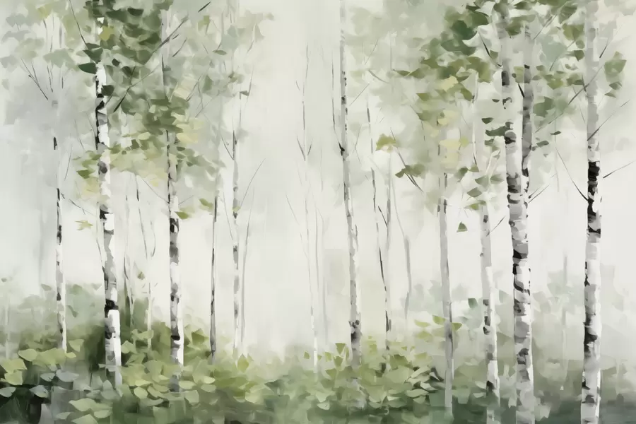 Fotobehang Nagebouwd loofbos w04234