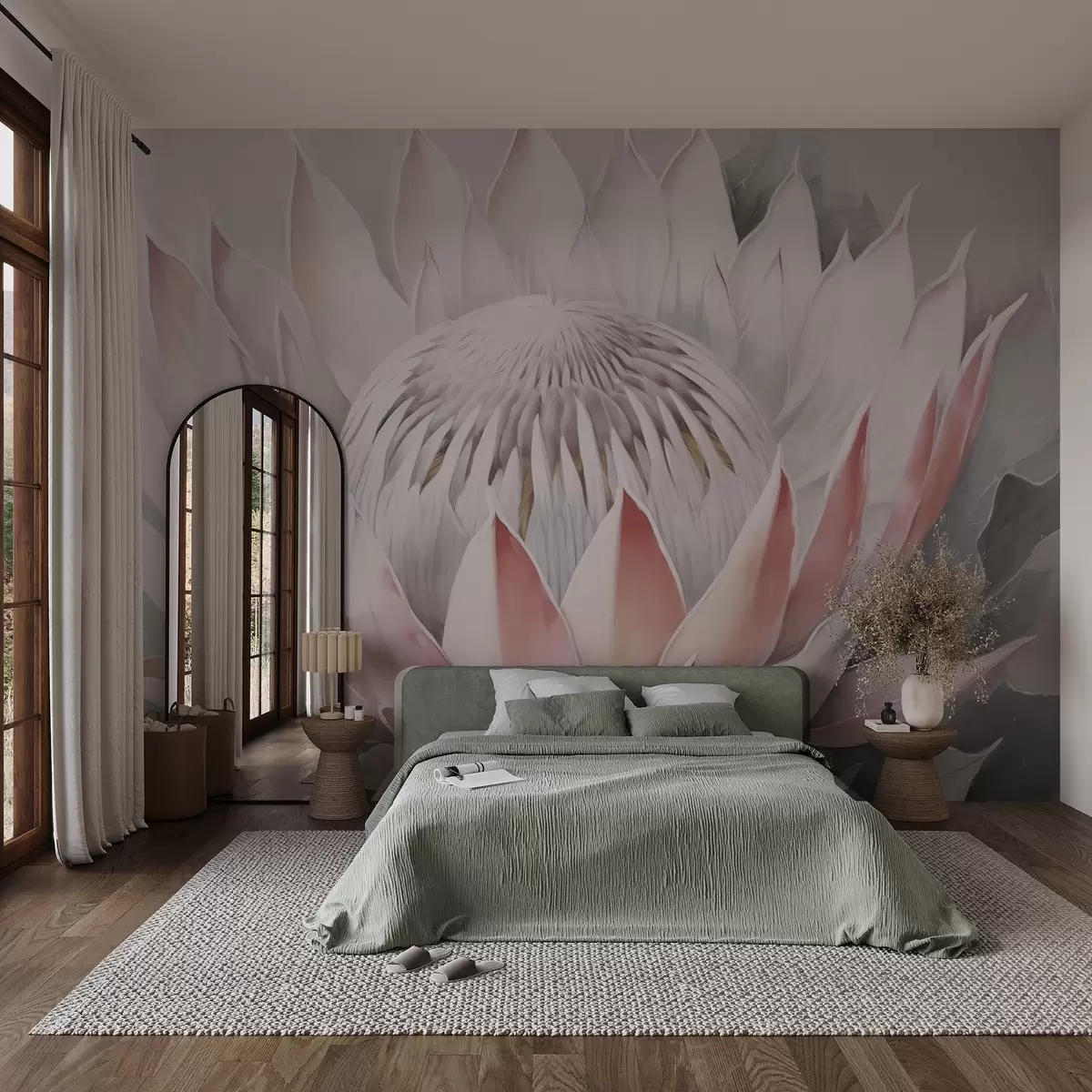 Fotobehang Groot protea w04241