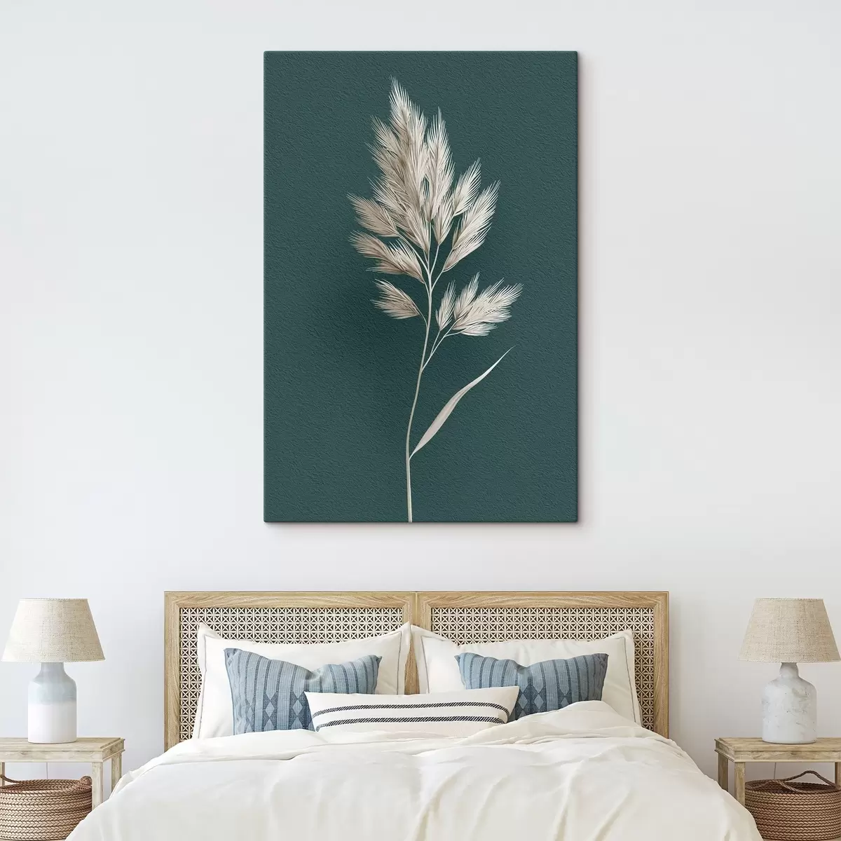  Schilderijen droge plant, silhouet, organisch, bladeren, kruiden, neutraal, eenvoudig, textuur s45092