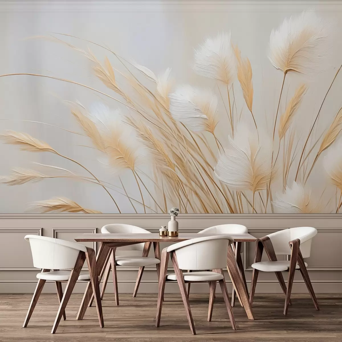 Fotobehang Pampas aartjes imitatieschilderij w04266