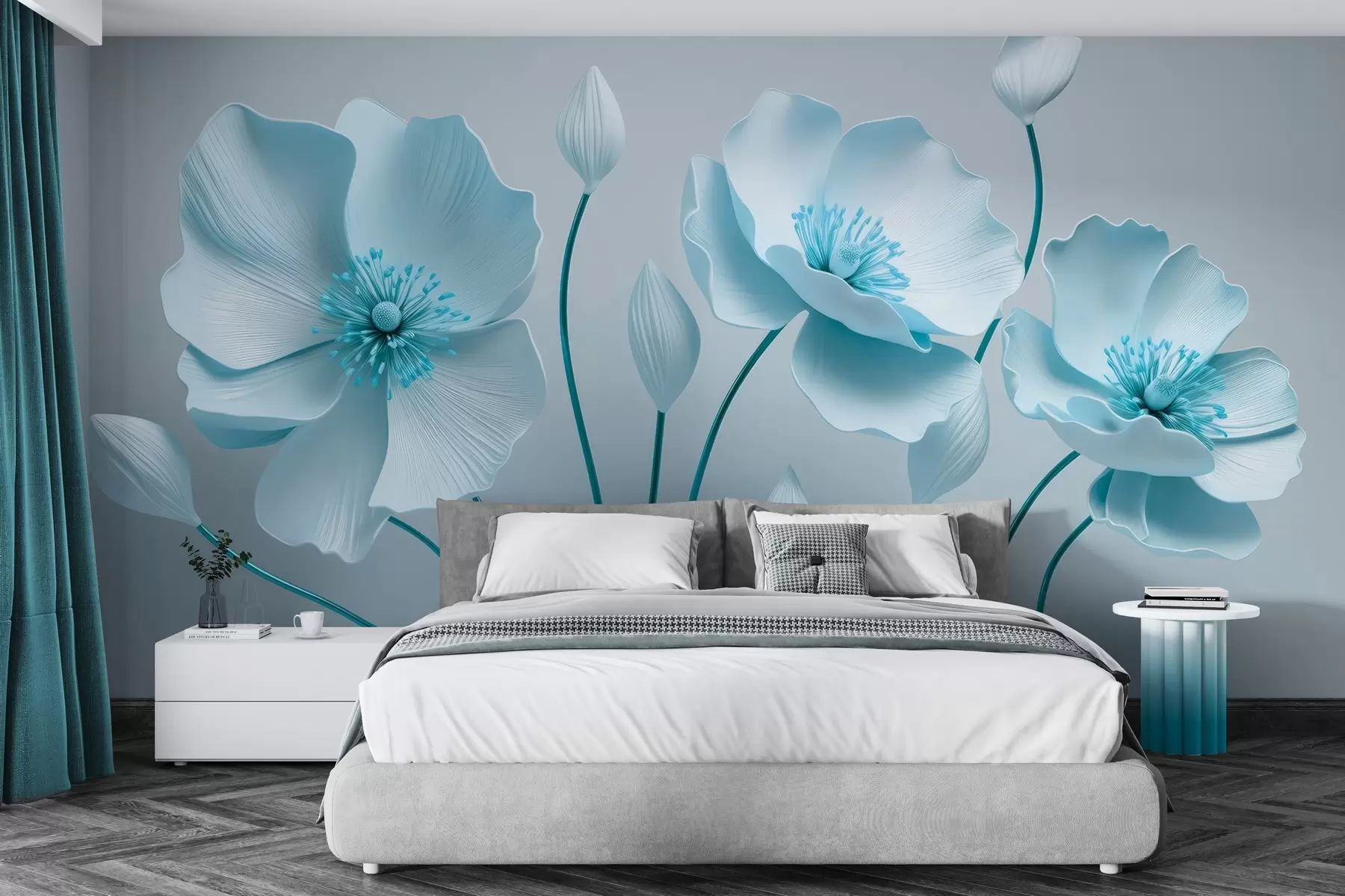 Fotobehang Sierlijke bloemen w04248v1