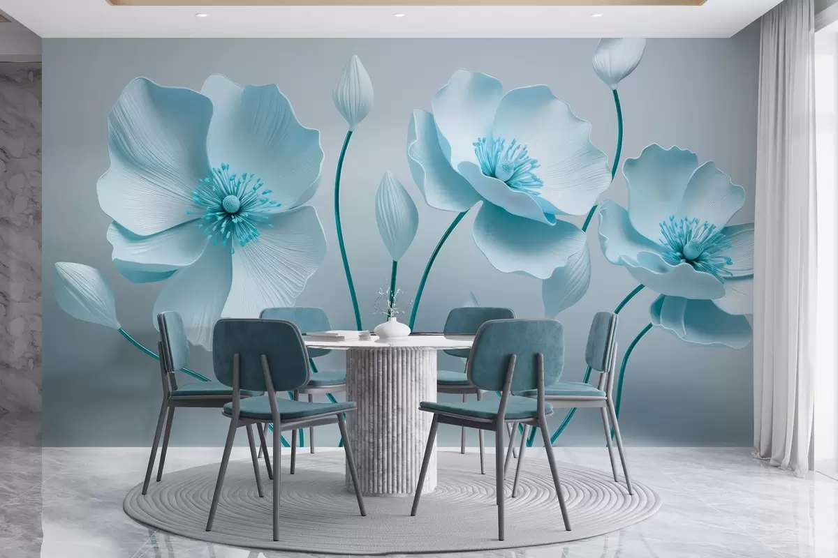 Fotobehang Sierlijke bloemen w04248v1