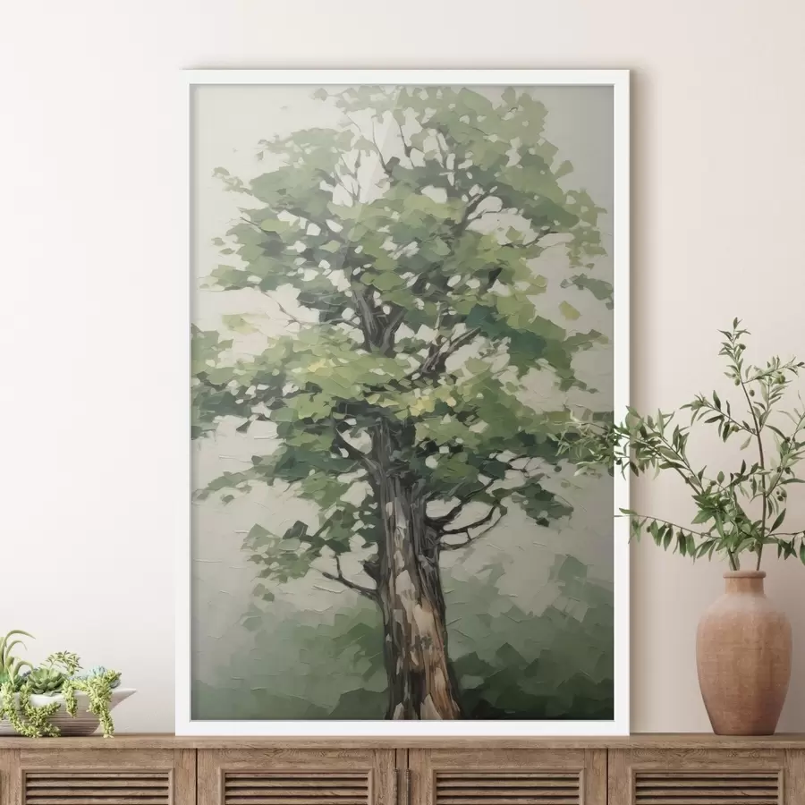 Fotobehang Hout imitatie schilderij f45116
