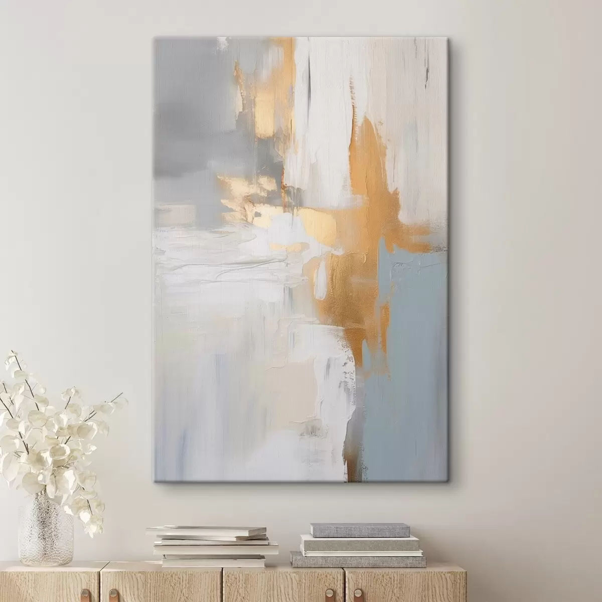  Schilderijen Abstracte penseelstreken imitatie van schilderij s45112