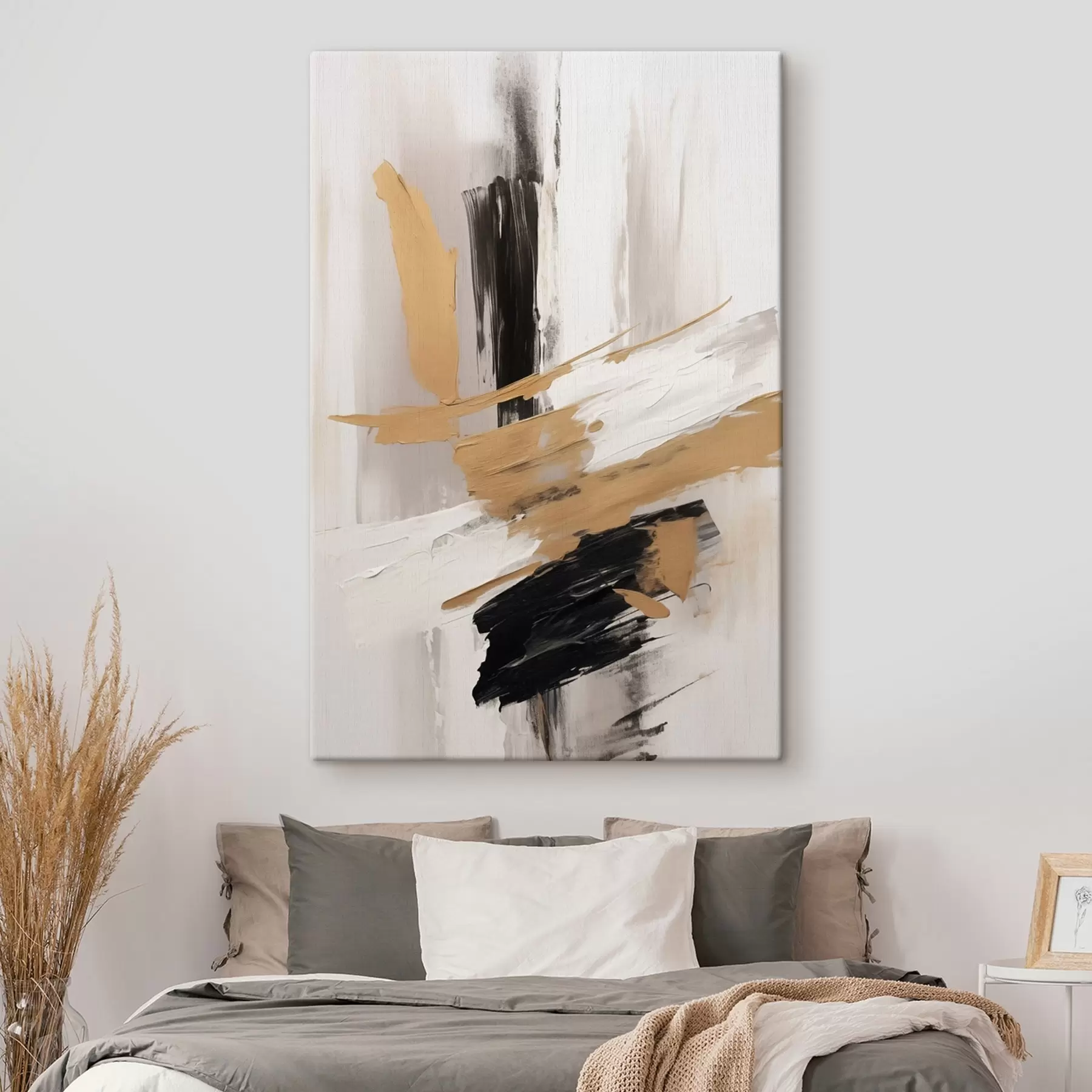  Schilderijen Moderne abstractie imitatie van penseelstreken s45127