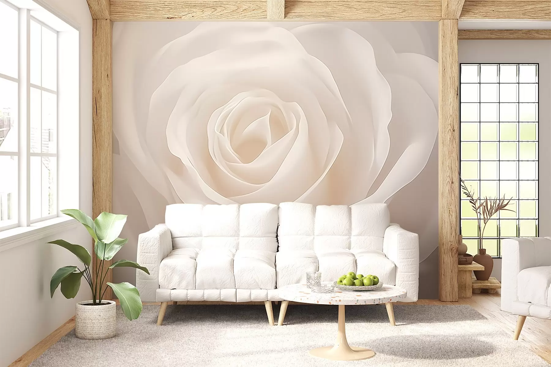 Fotobehang Roos w04271