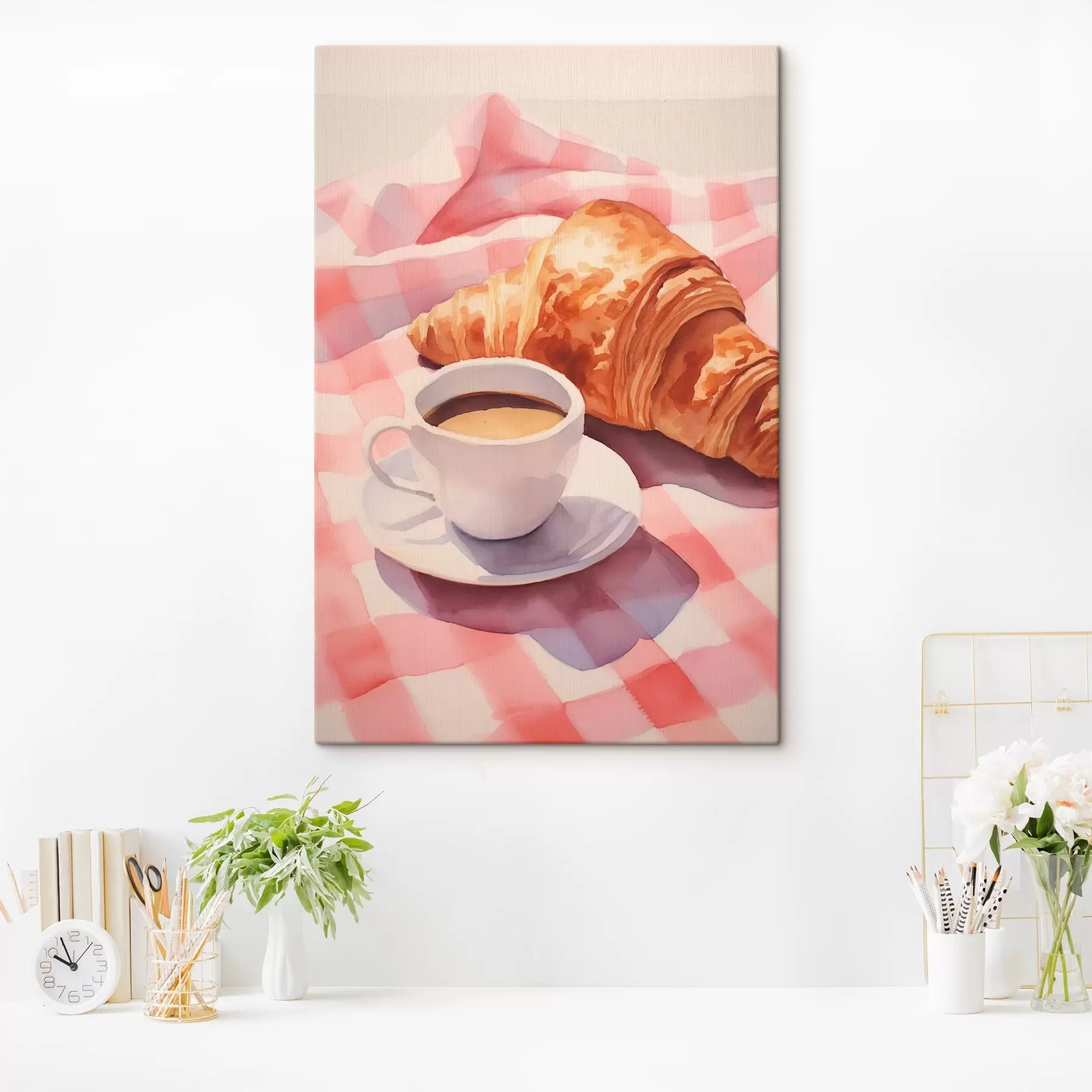  Schilderijen Koffie met croissant s45143