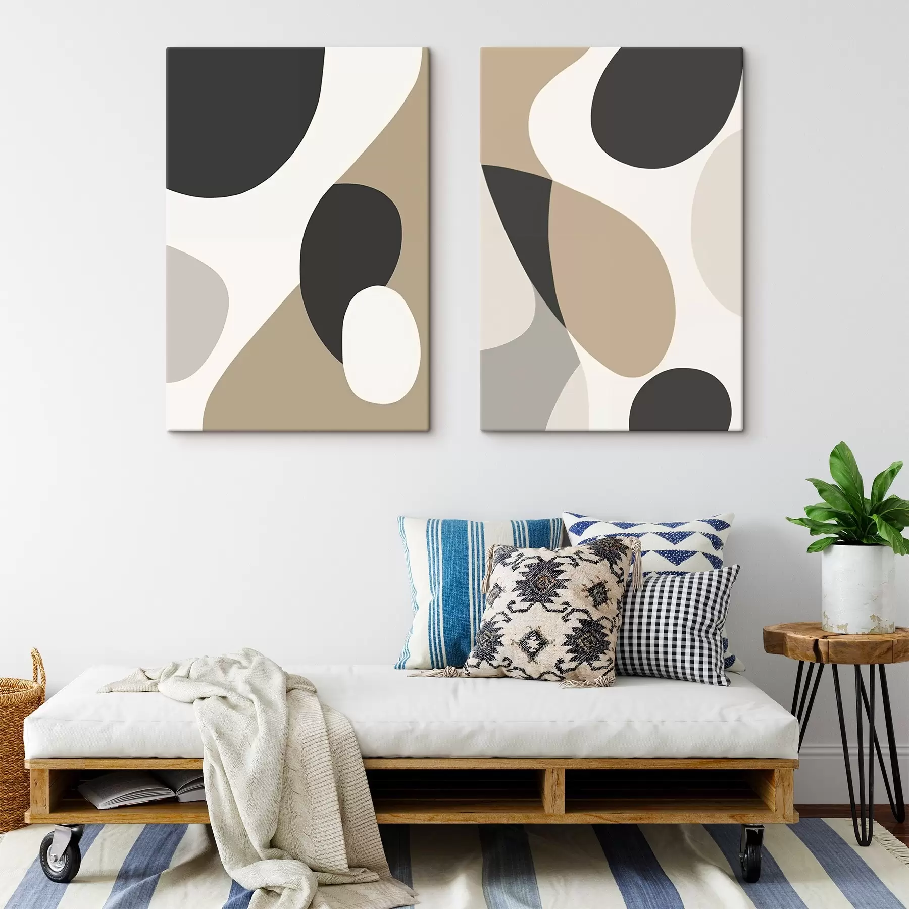  Schilderijen Abstracte vormen m00511